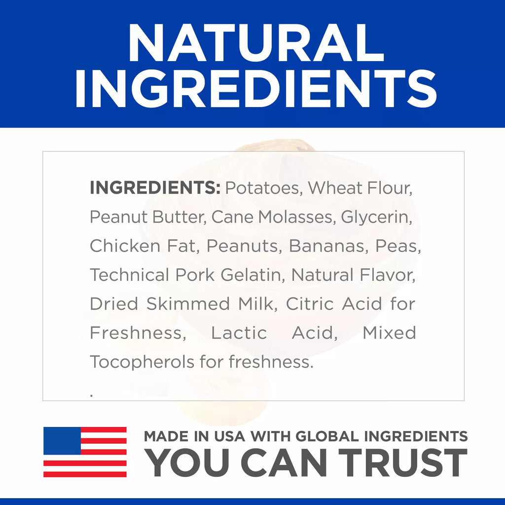 Hill's Science Diet Soft Savories Dog Treat - Natural Pet Food, Peanut Butter & Banana