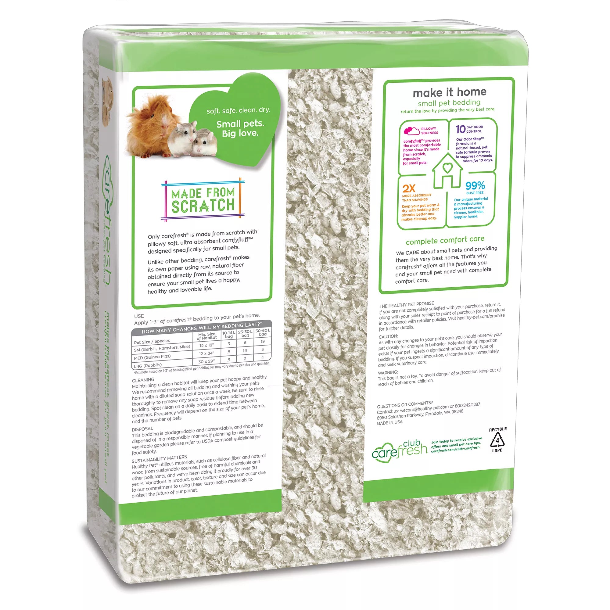 carefresh Small Pet Bedding - White