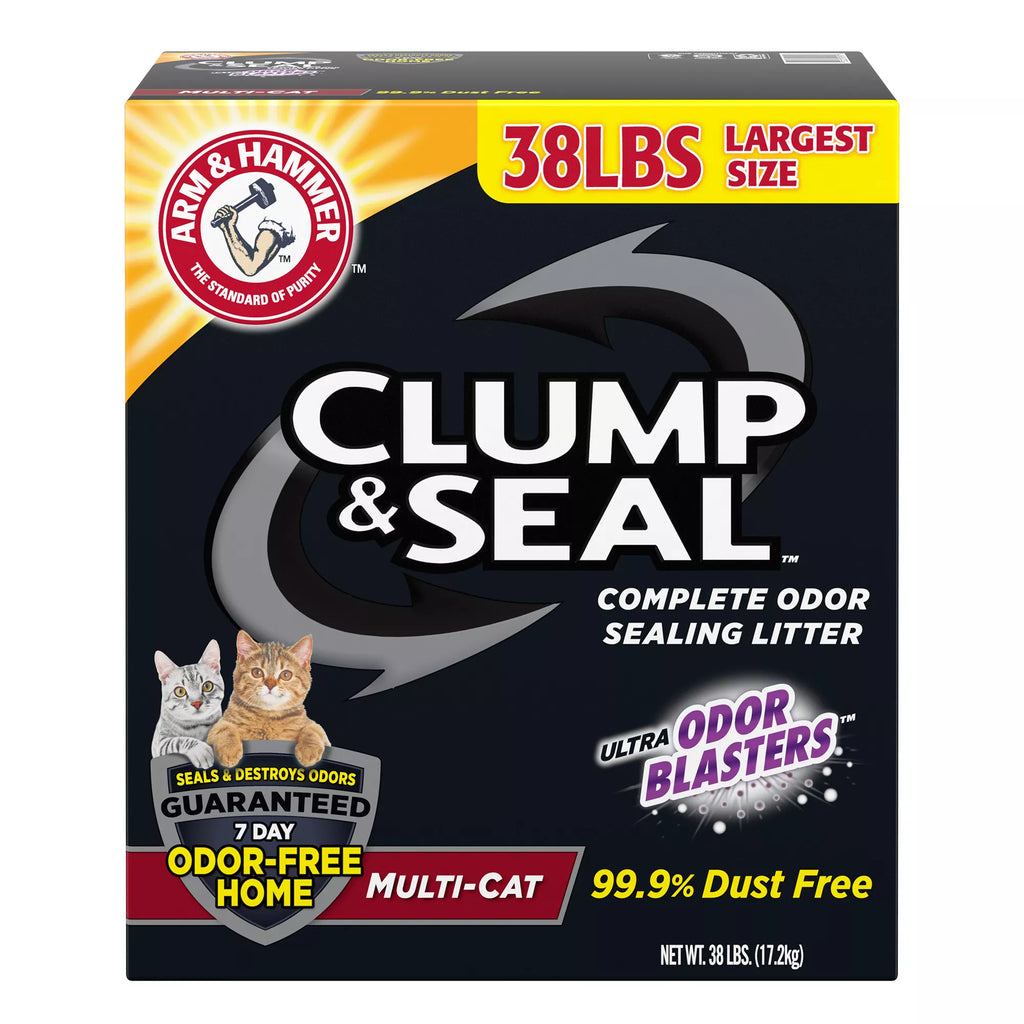 Arm & Hammer Clump & Seal Multi-Cat Clumping Cat Litter - Low Dust Litter