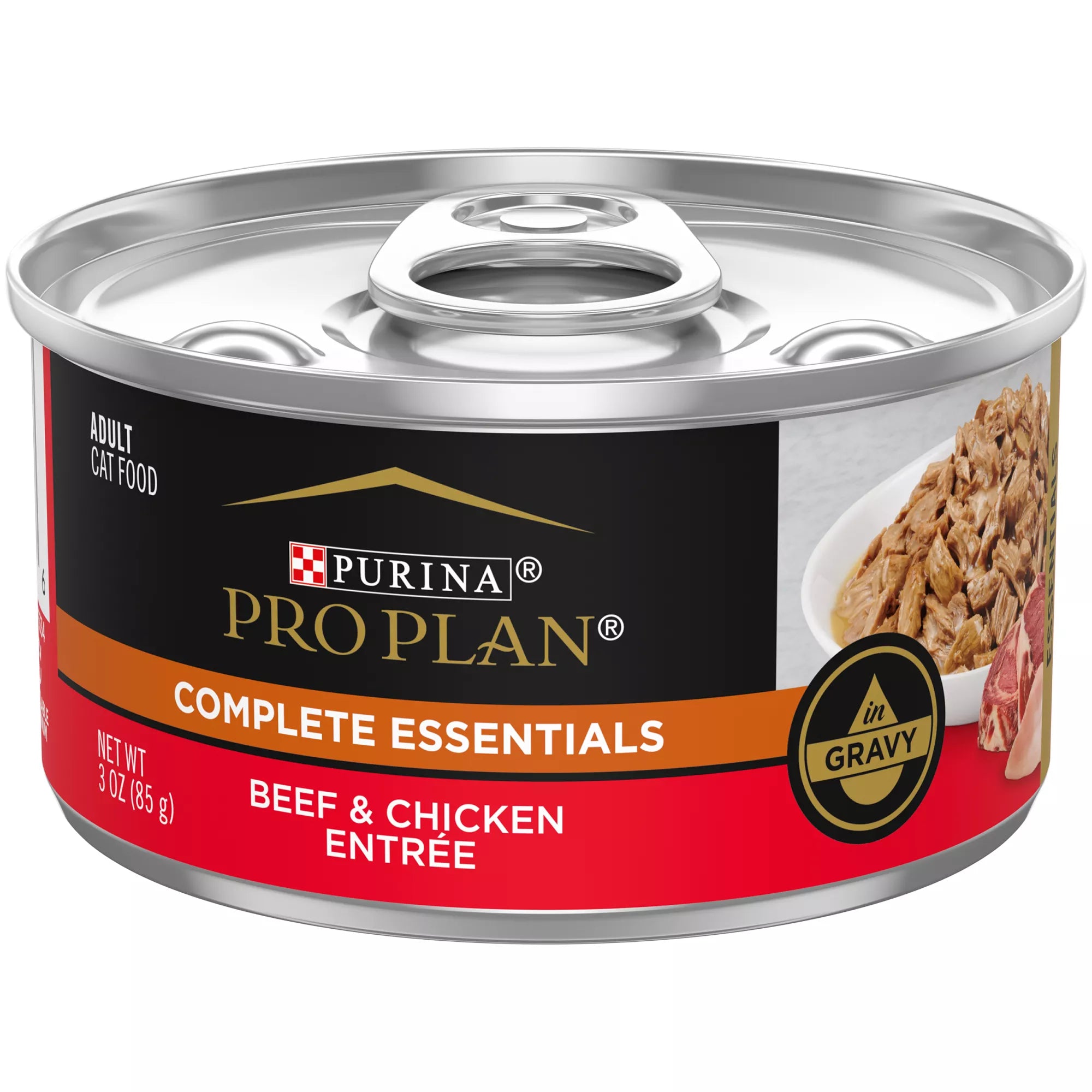 Purina Pro Plan Complete Essentials Wet Cat Food - Adult - Antioxidants, High-Protein Pet Food, 3 Oz