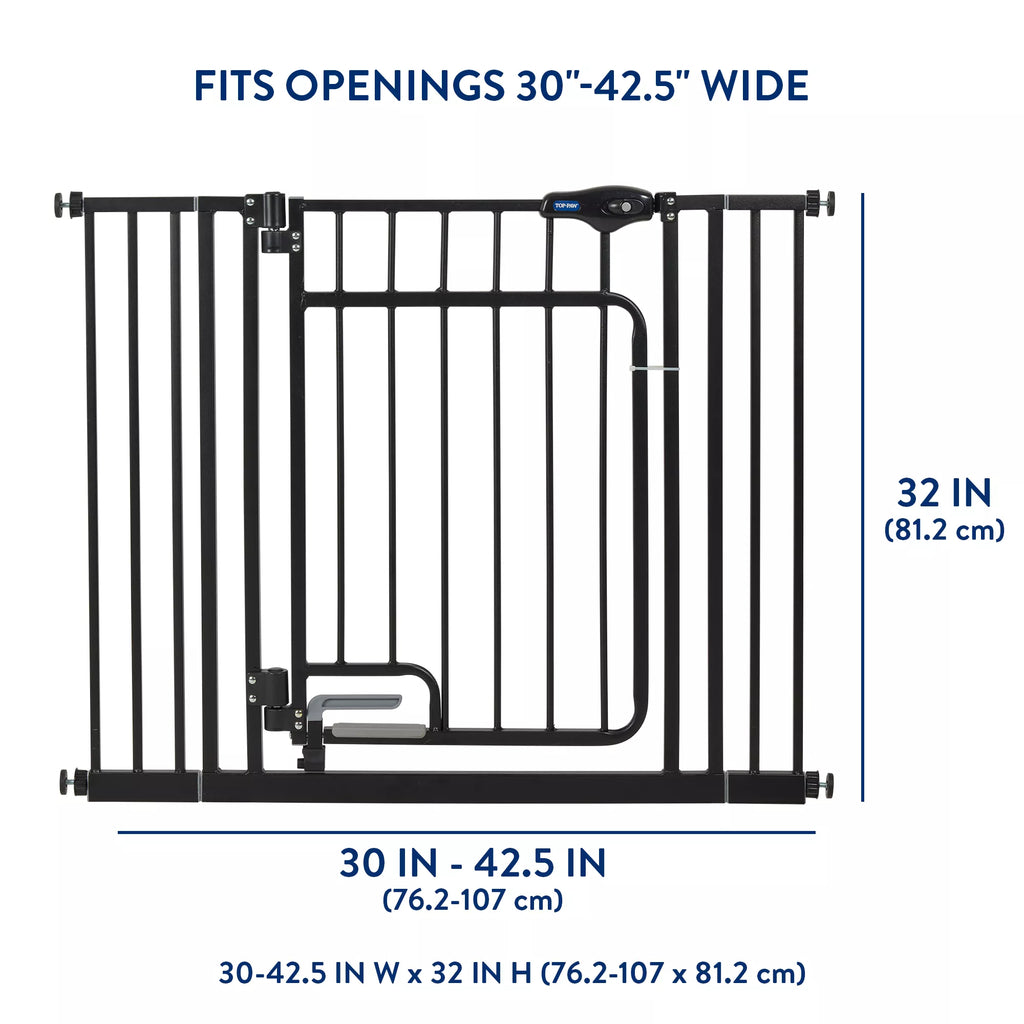Top Paw Hands-Free Walk-Through Pet Gate