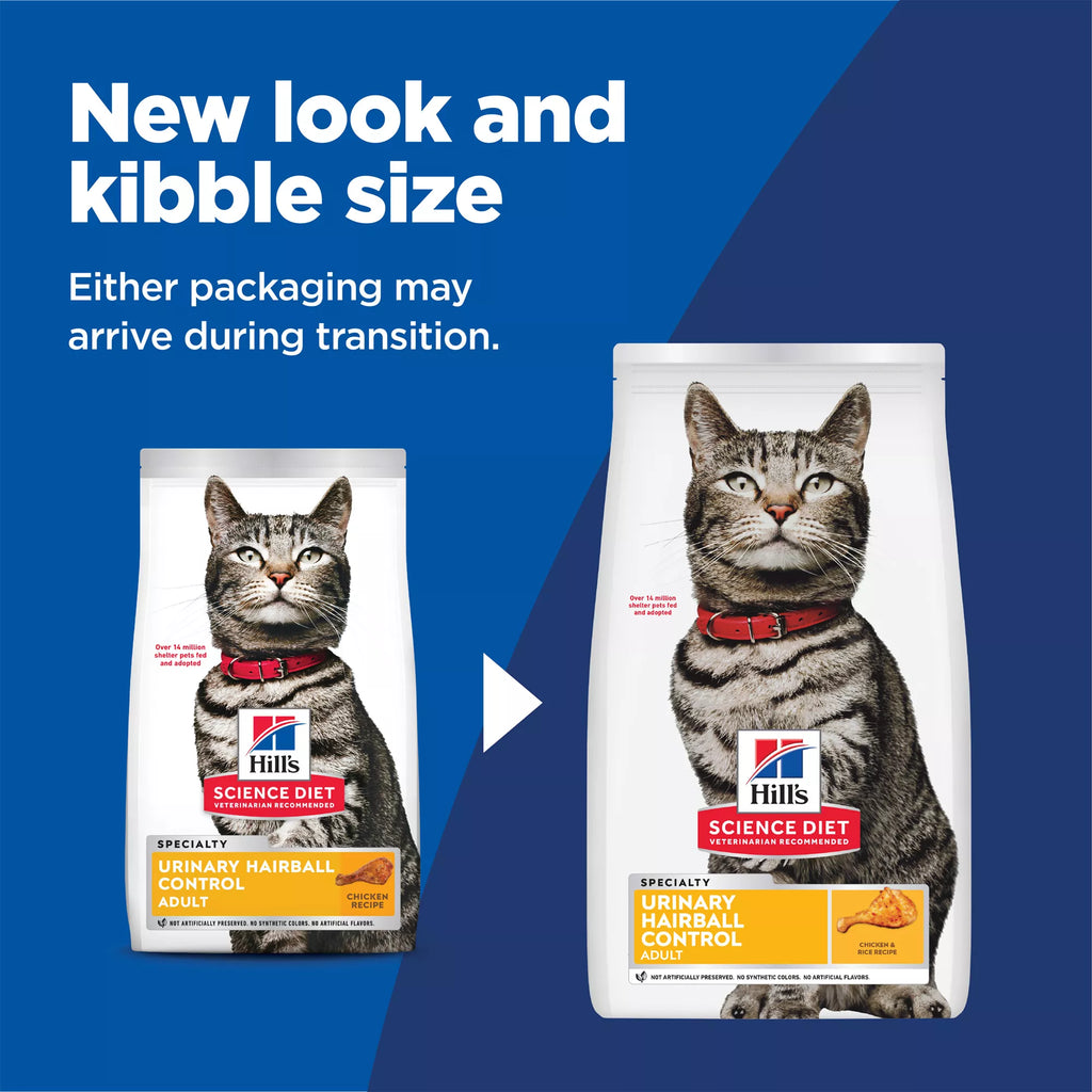 Hill's Science Diet Urinary Hairball Control Adult Dry Cat Food - Chicken
