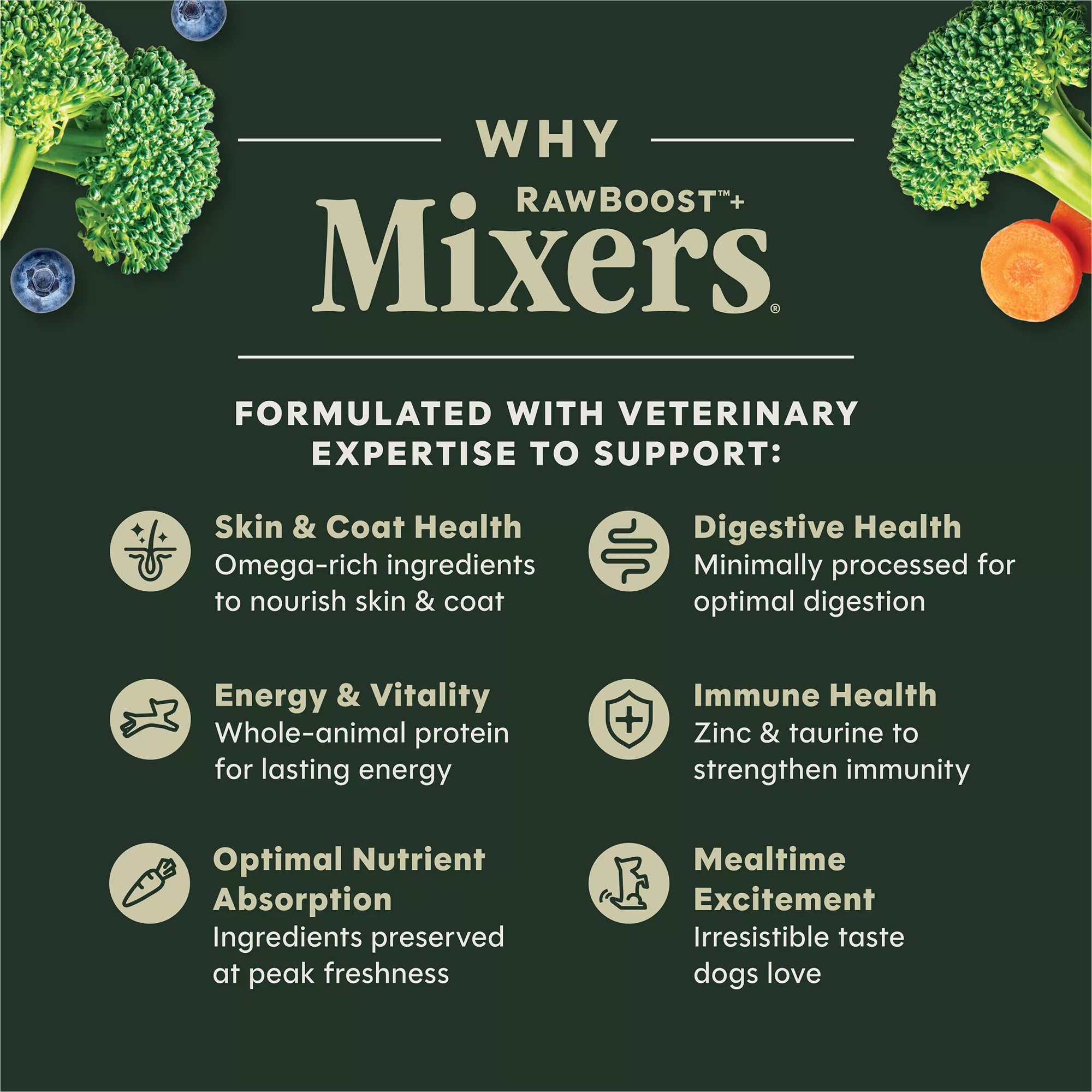 Instinct Raw Boost Mixers Freeze-Dried All Life Stages Dog Food Topper - Raw, Grain-Free Pet Food, Beef