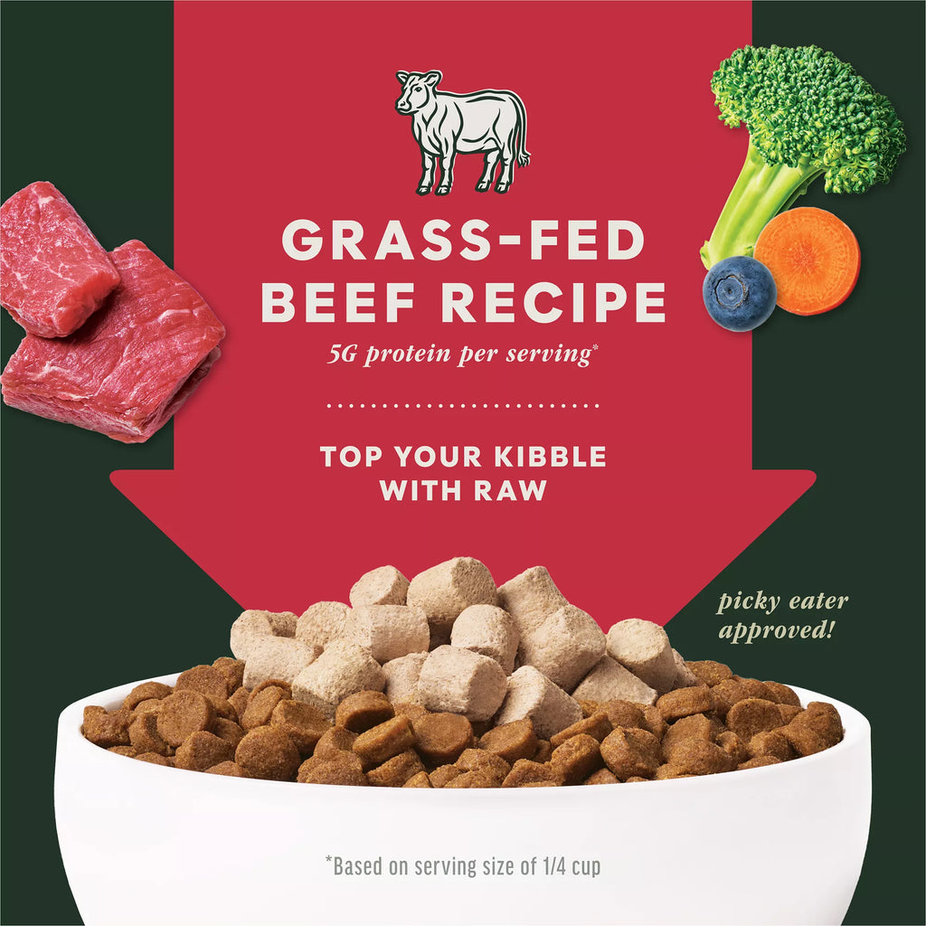 Instinct Raw Boost Mixers Freeze-Dried All Life Stages Dog Food Topper - Raw, Grain-Free Pet Food, Beef
