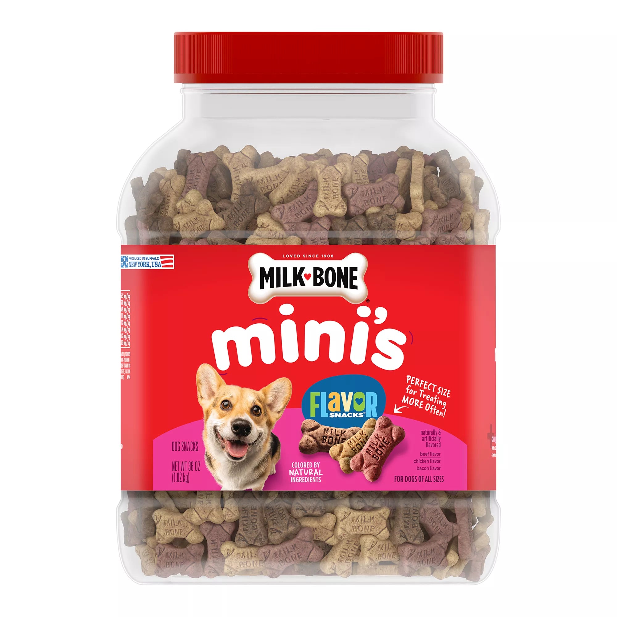 Milk-Bone Mini Fllavor Snack Biscuits Assorted Flavors 36 OZ