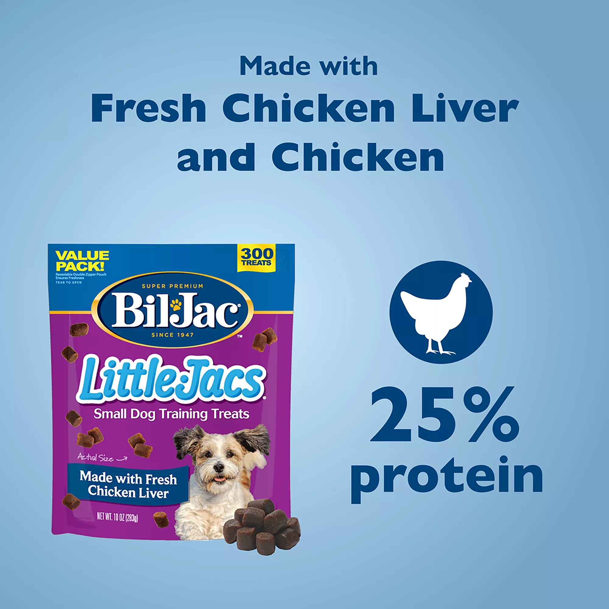 Bil-Jac Little-Jacs Chicken Liver Small Breed Training Treats