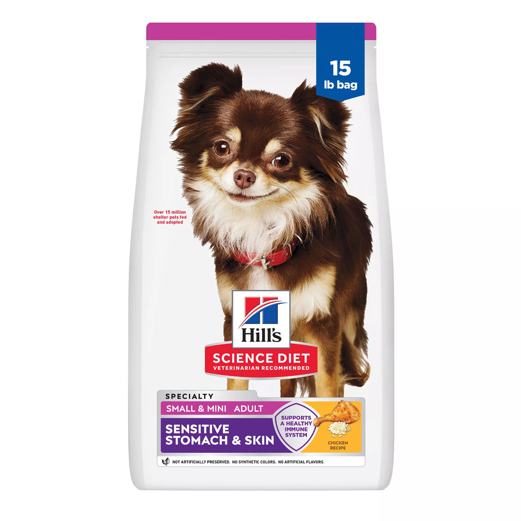 Hill's Science Diet Sensitive Skin & Stomach Food Small & Mini Adult Dog Dry Food - Chicken & Rice