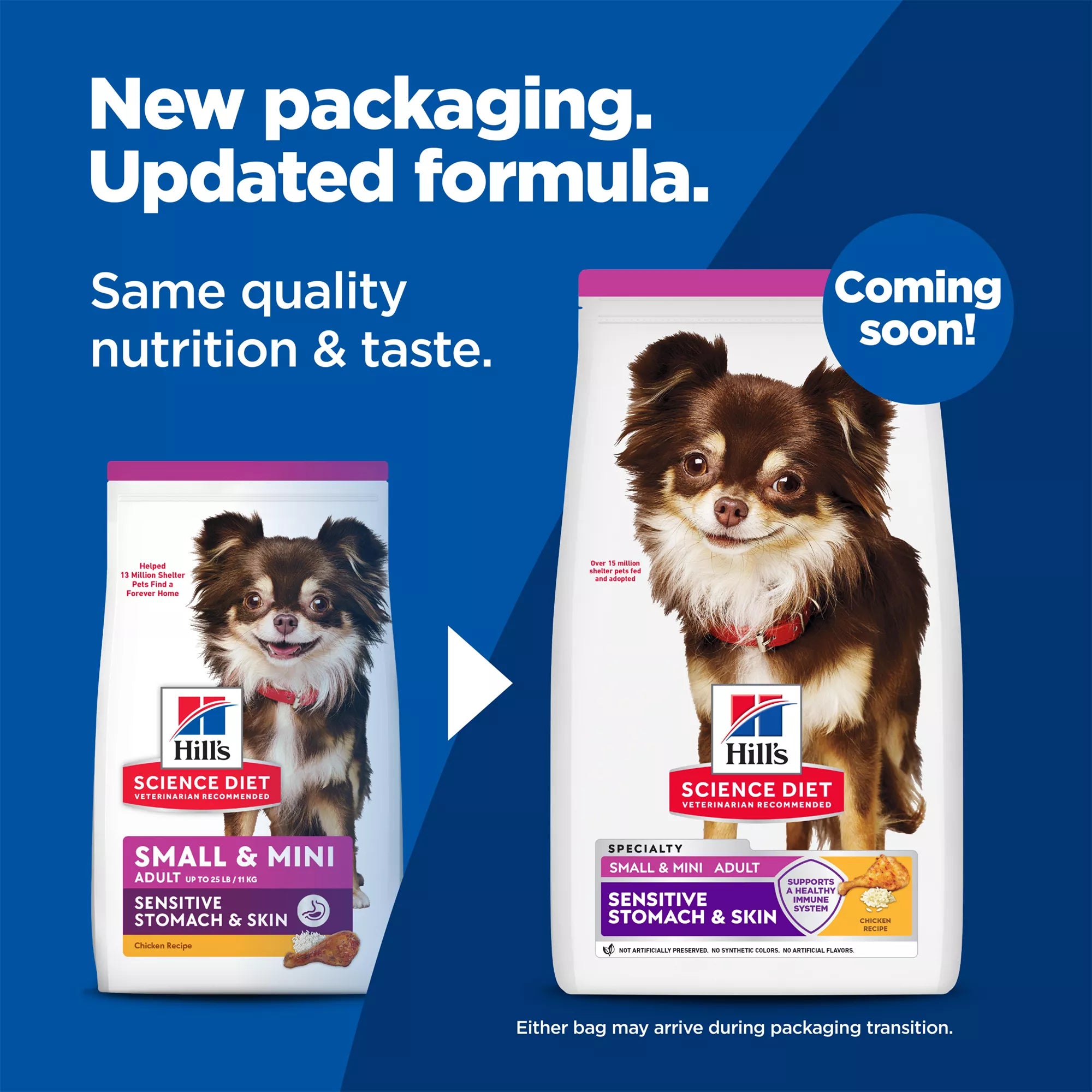 Hill's Science Diet Sensitive Skin & Stomach Food Small & Mini Adult Dog Dry Food - Chicken & Rice