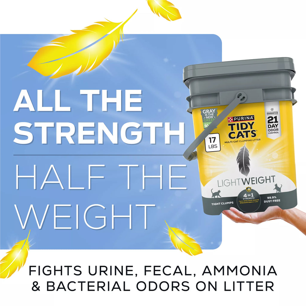 Purina Tidy Cats 4-in-1 Strength Multi-Cat Clumping Cat Litter - Lightweight