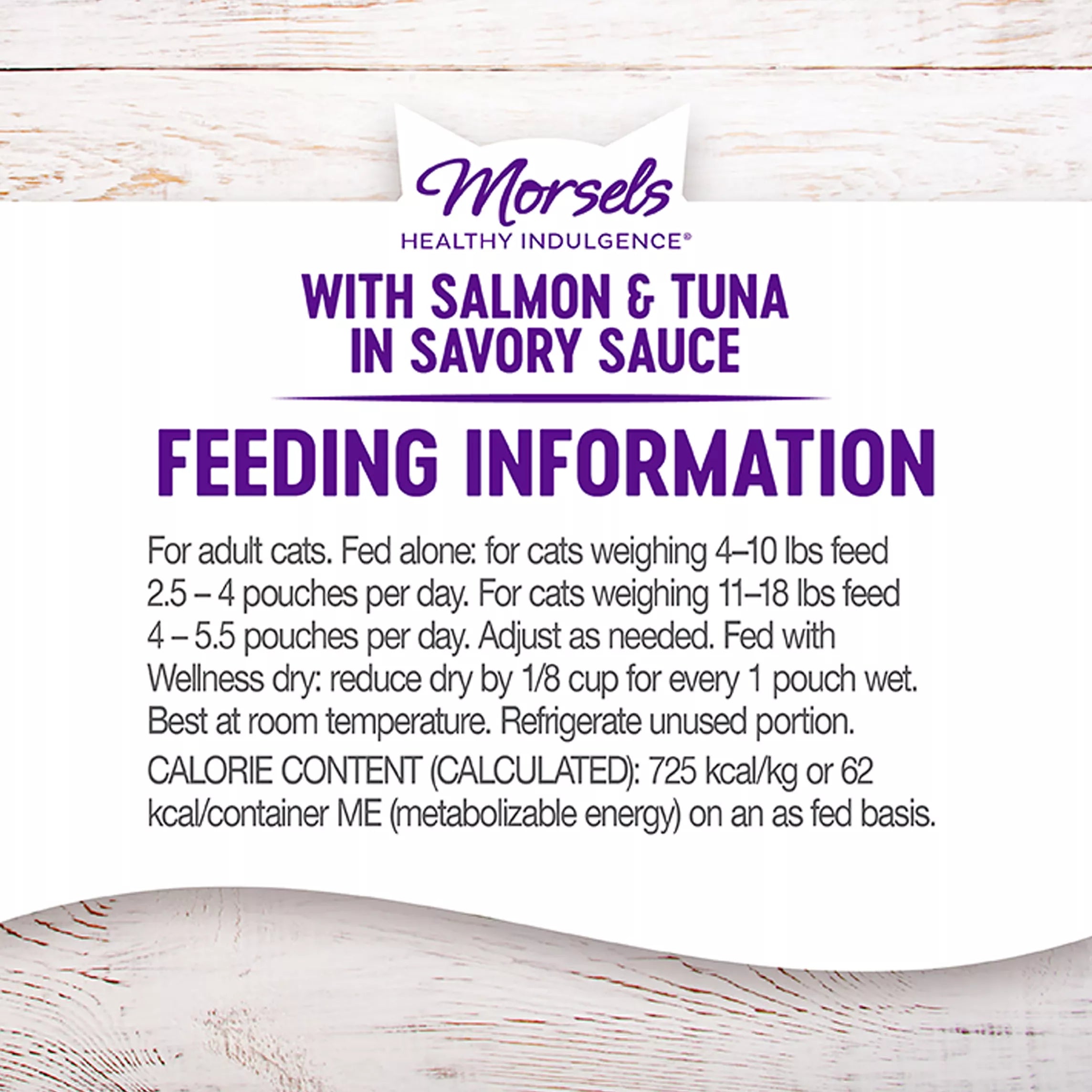 Wellness Healthy Indulgence Morsels Adult Cat Food - Grain-Free Pet Food, Natural Pet Food, Salmon & Tuna