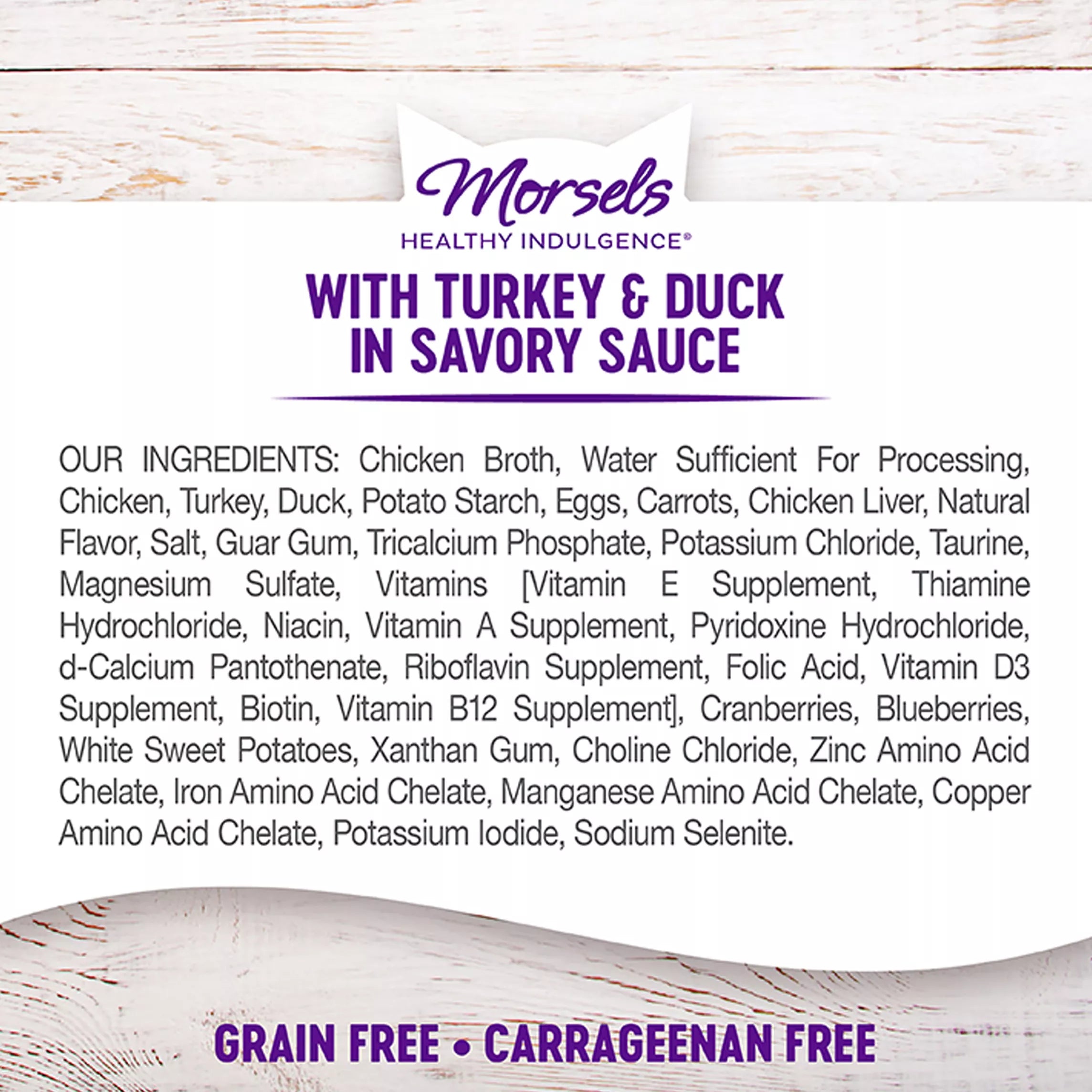 Wellness Healthy Indulgence Morsels Adult Cat Food - Grain-Free Pet Food, Natural Pet Food, Turkey & Duck