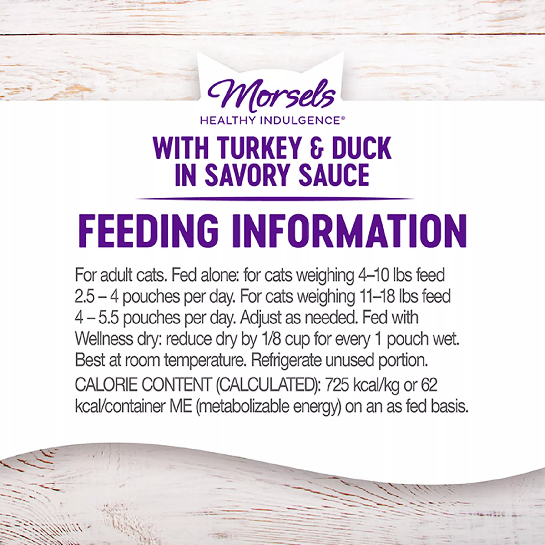 Wellness Healthy Indulgence Morsels Adult Cat Food - Grain-Free Pet Food, Natural Pet Food, Turkey & Duck