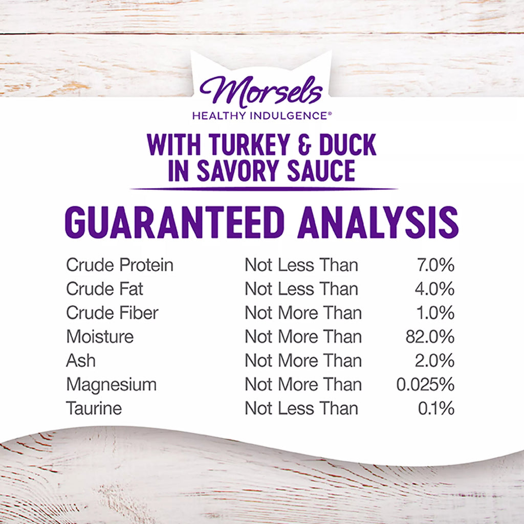 Wellness Healthy Indulgence Morsels Adult Cat Food - Grain-Free Pet Food, Natural Pet Food, Turkey & Duck