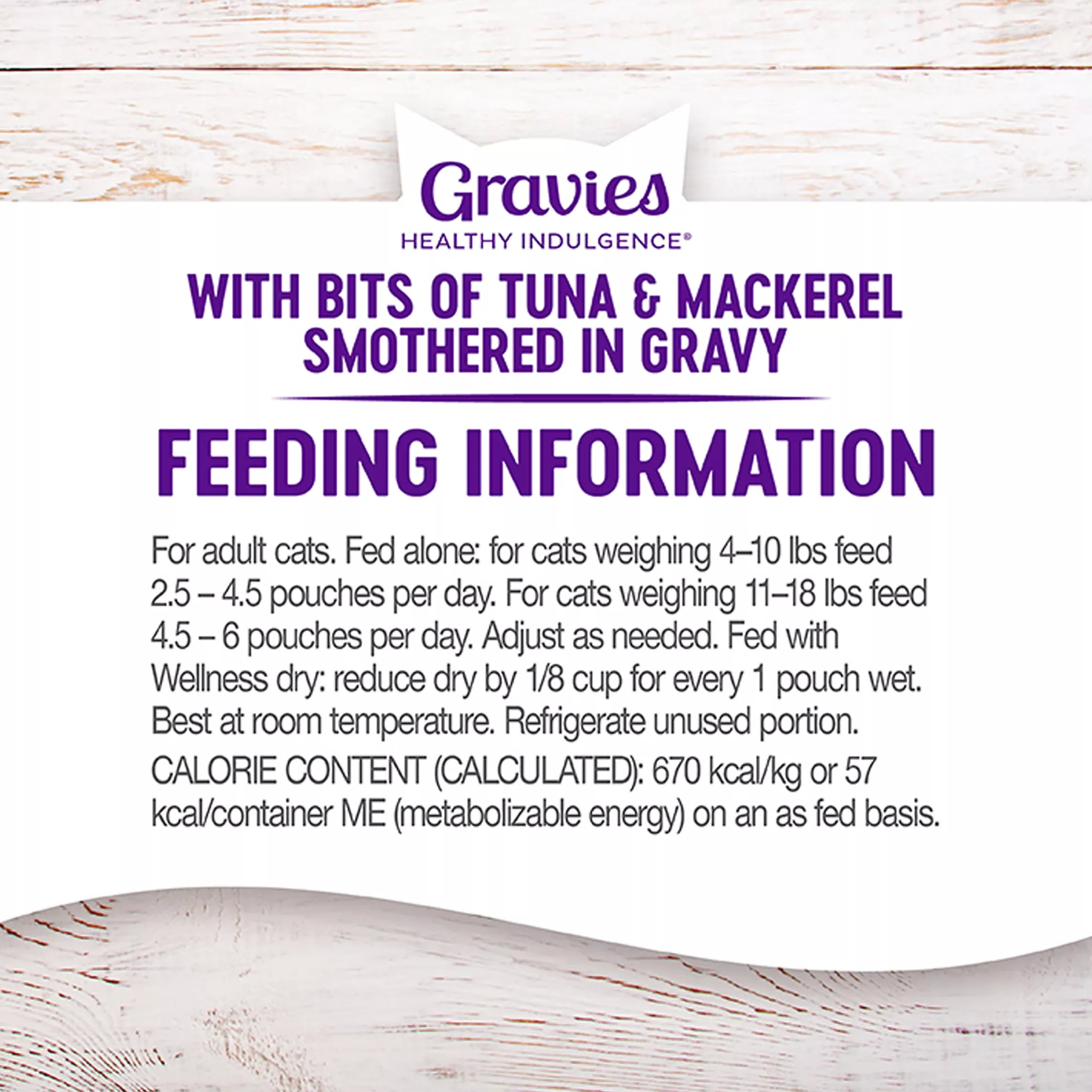 Wellness Healthy Indulgence Gravies Adult Cat Food - Grain-Free Pet Food, Natural Pet Food, Tuna & Mackerel