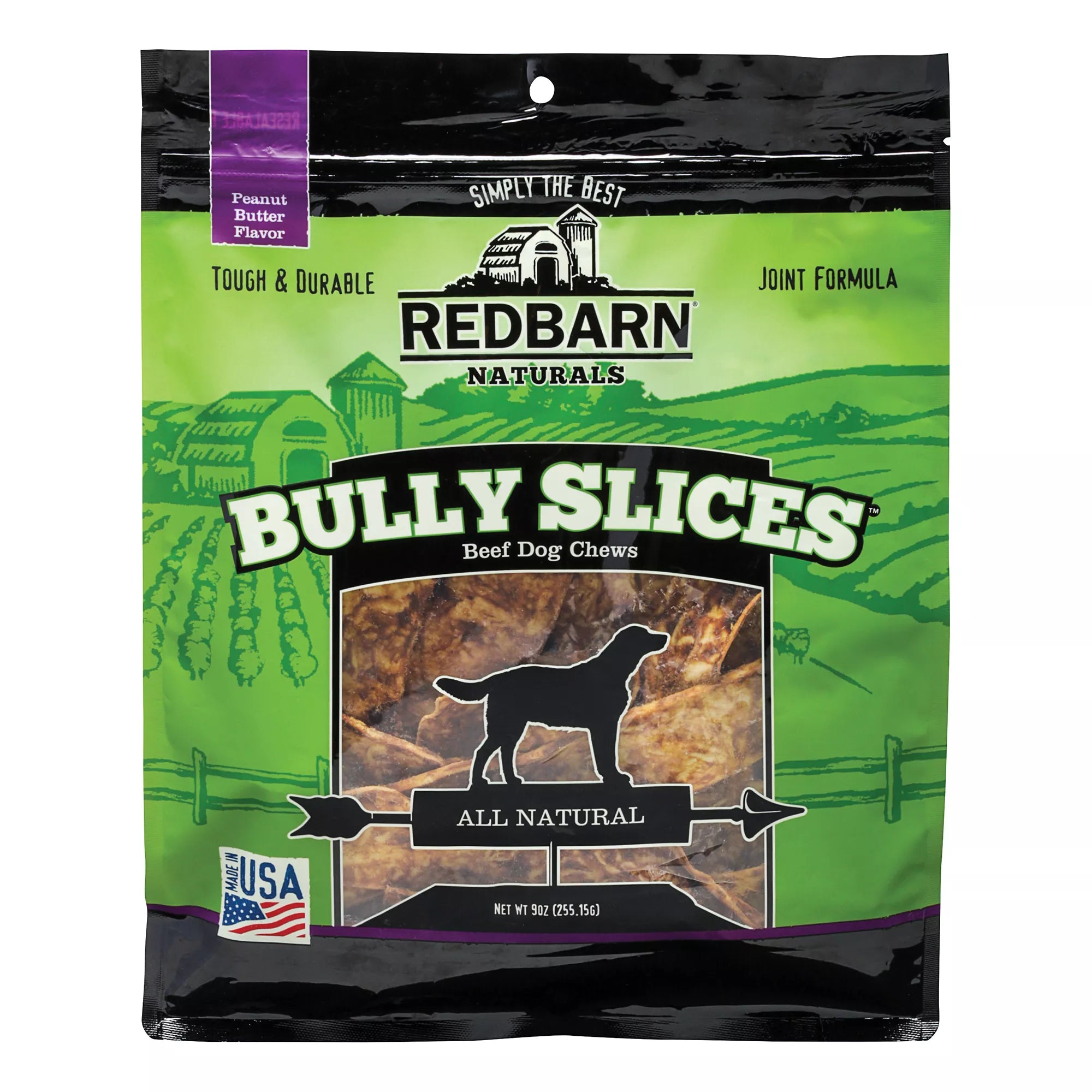 Redbarn Natural Pet Foods Bully Slices Dog Treat - Peanut Butter
