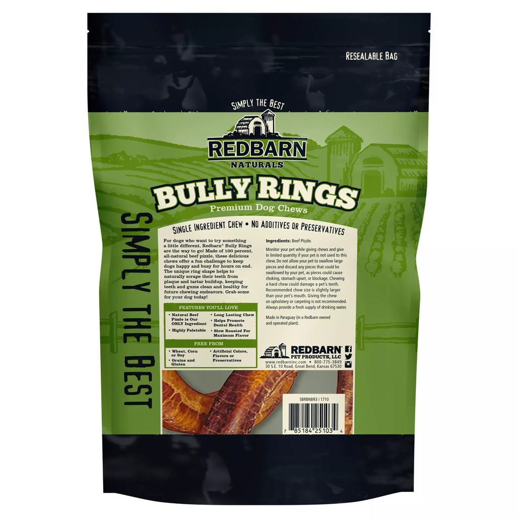Redbarn Natural Pet Foods Bully Rings Dog Treat