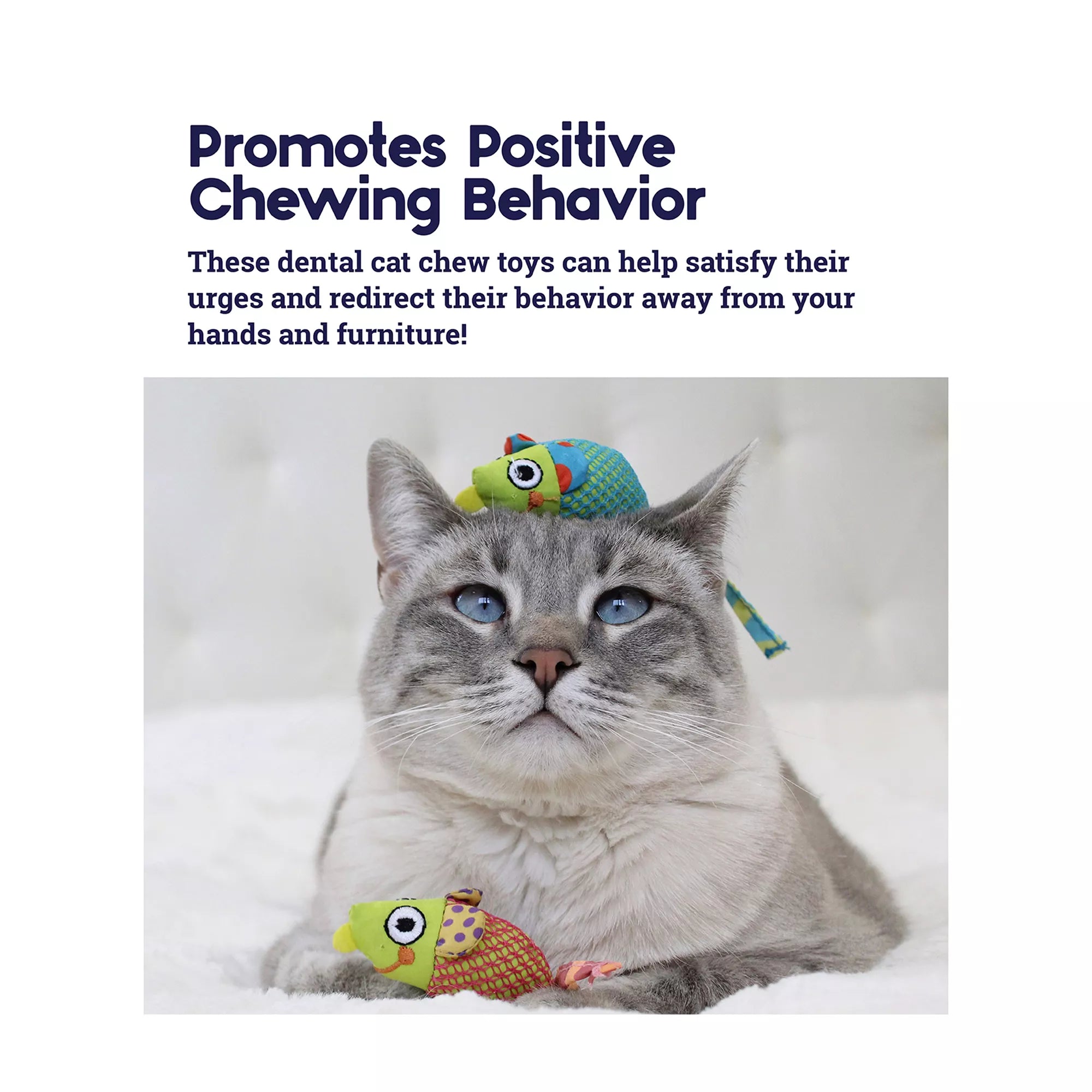 Catstages Catnip Chew Mice Cat Toy