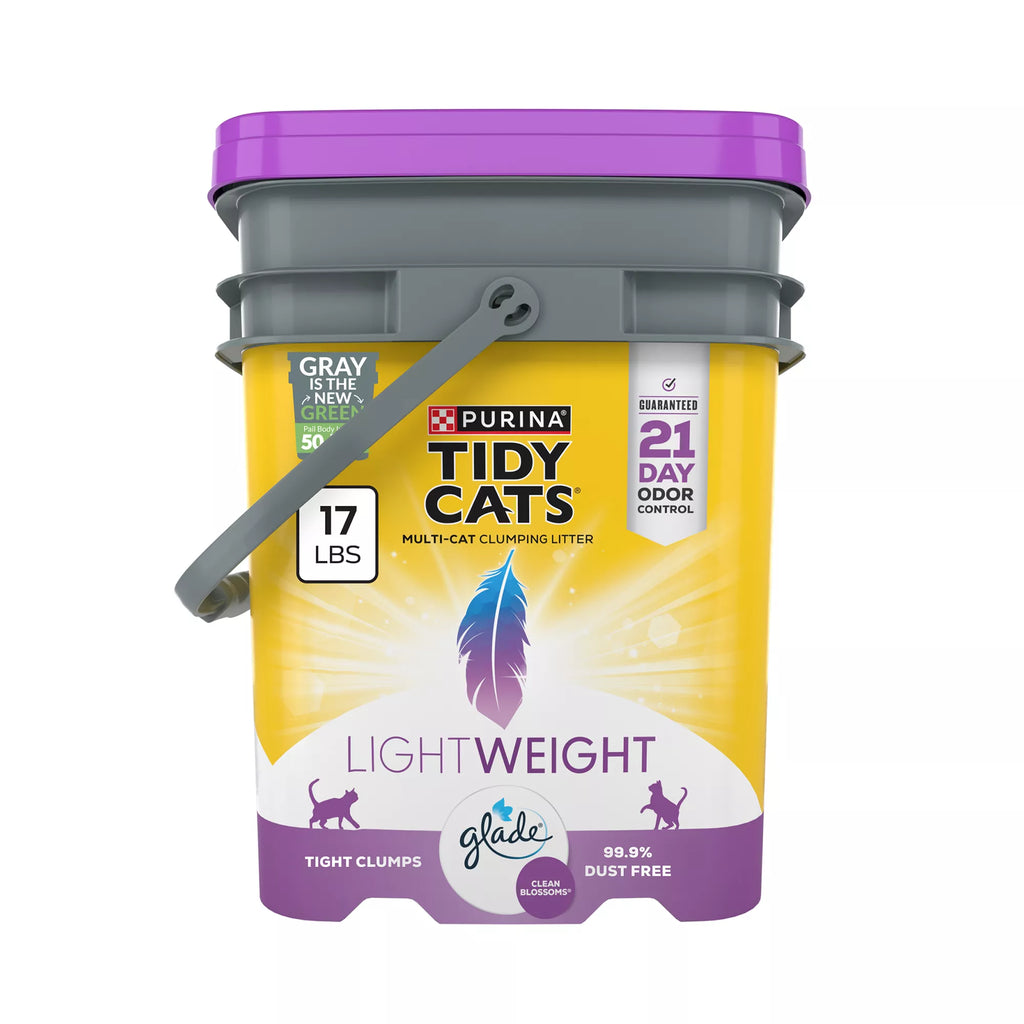 Purina Tidy Cats With Glade Multi-Cat Clumping Cat Litter - Clean Blossom Scent, Lightweight