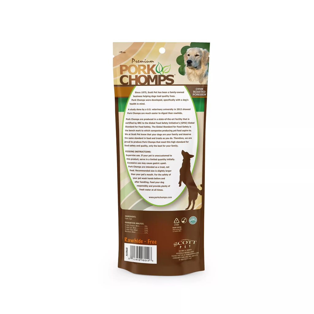 Pork Chomps Rawhide Free Bone Dog Treat