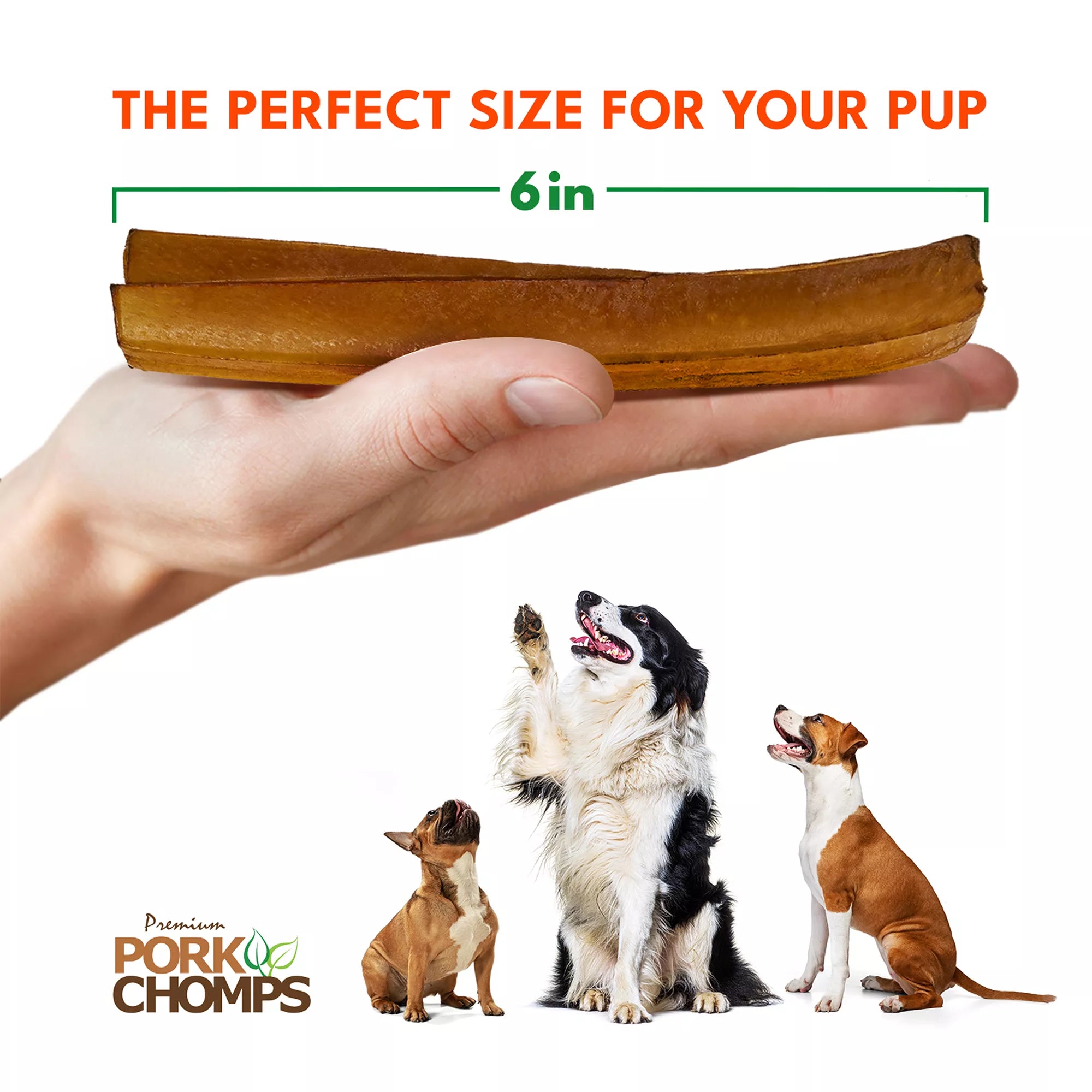 Pork Chomps Roasted Pork Ribz Rawhide Free Dog Treat