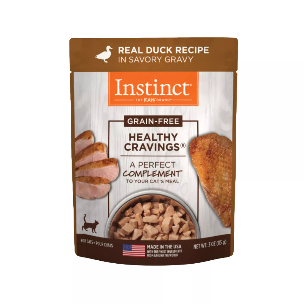 Instinct Healthy Cravings Cat Food Topper - Natural Pet Food, Grain-Free Pet Food, Duck