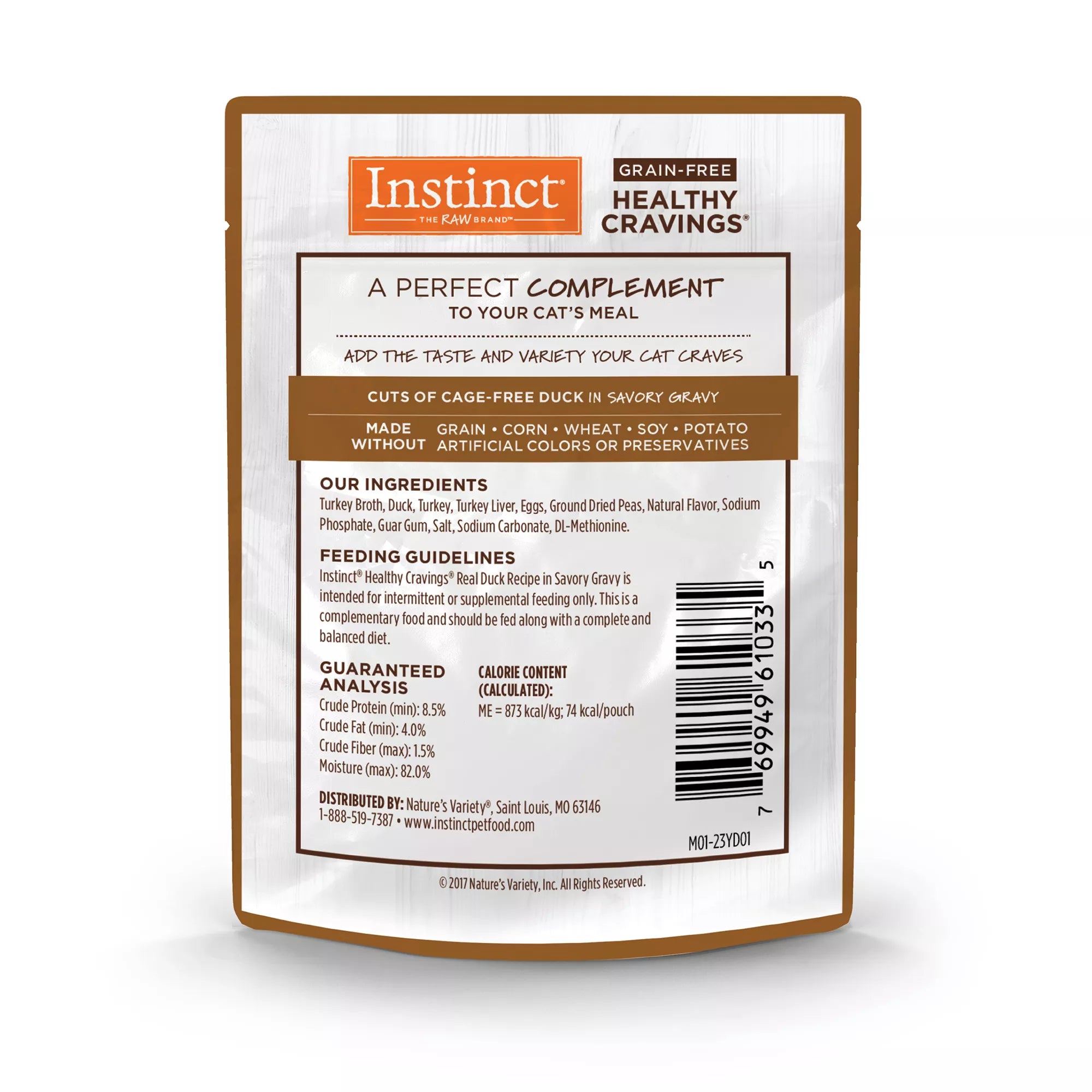 Instinct Healthy Cravings Cat Food Topper - Natural Pet Food, Grain-Free Pet Food, Duck
