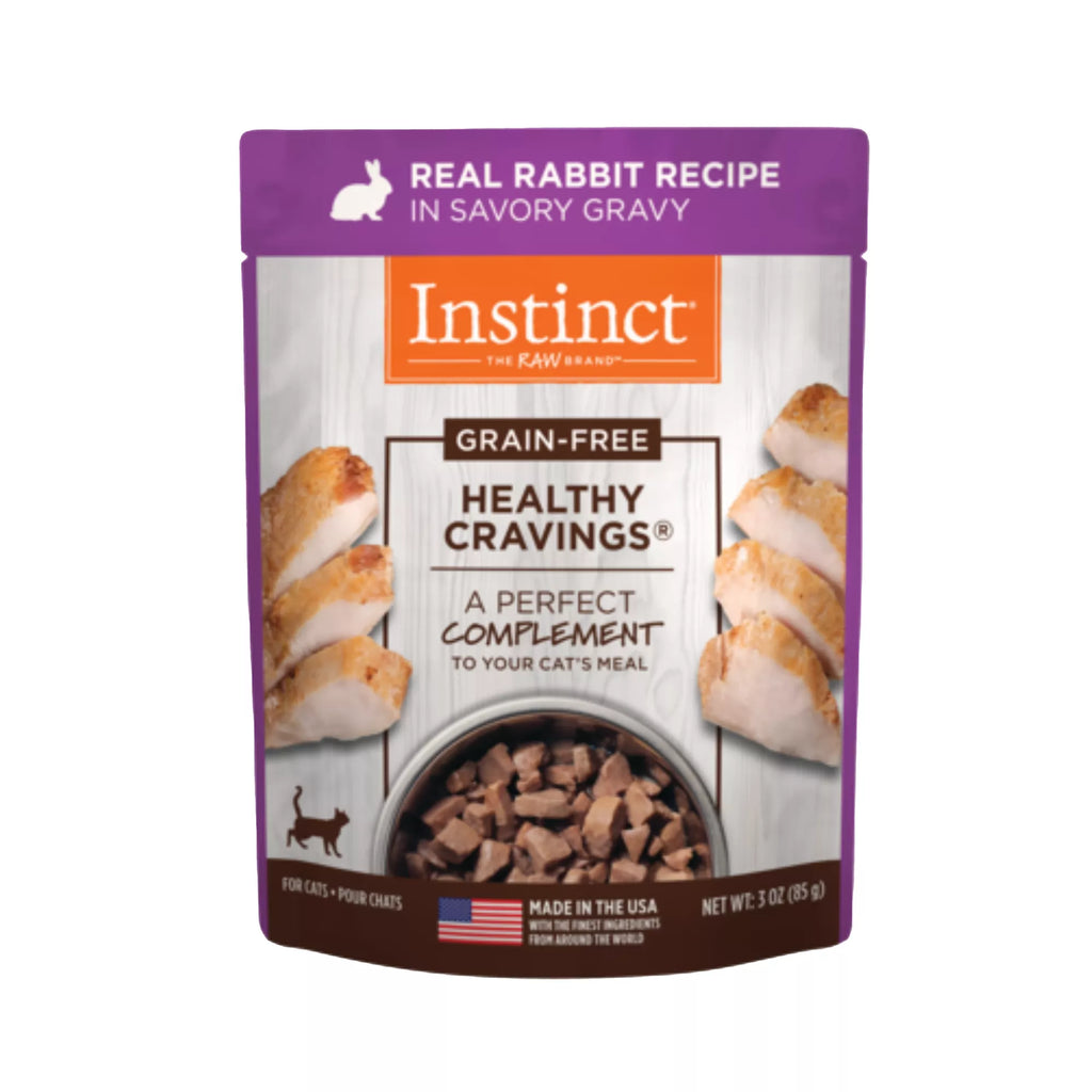 Instinct Healthy Cravings Cat Food Topper - Natural Pet Food, Grain-Free Pet Food, Rabbit