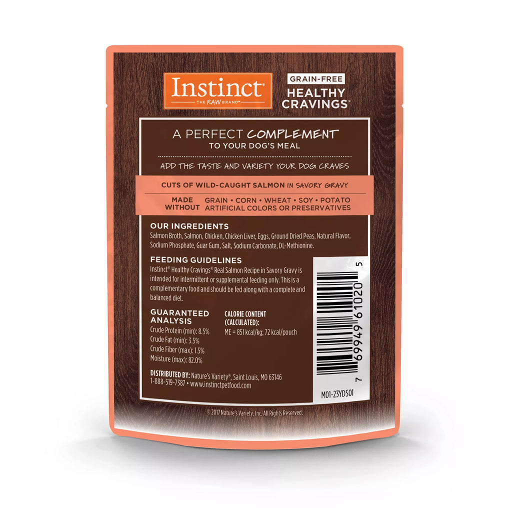 Instinct Healthy Cravings All Life Stages Dog Food Topper - Grain-Free Pet Food, Salmon