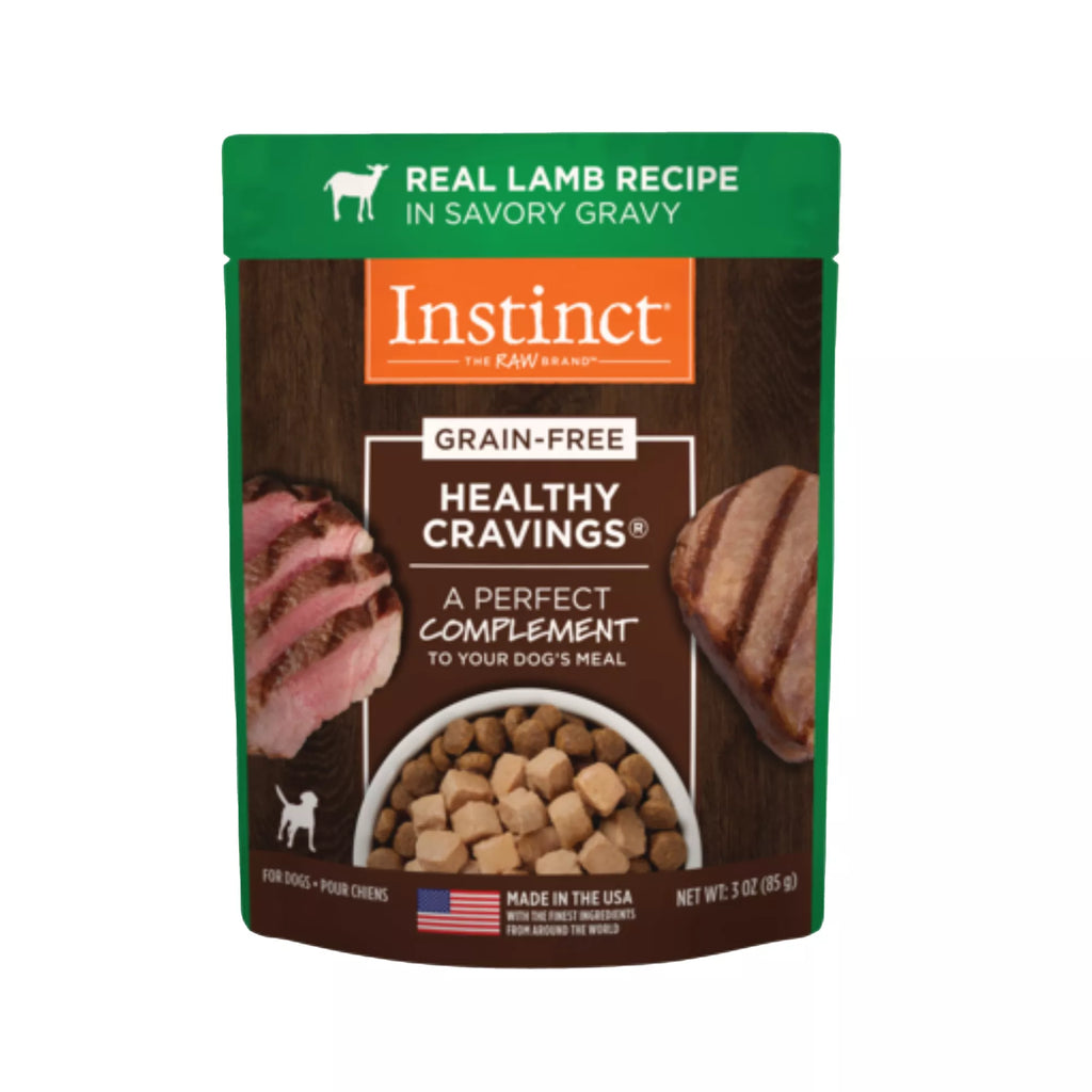 Instinct Healthy Cravings All Life Stages Dog Food Topper - Grain-Free Pet Food, Lamb