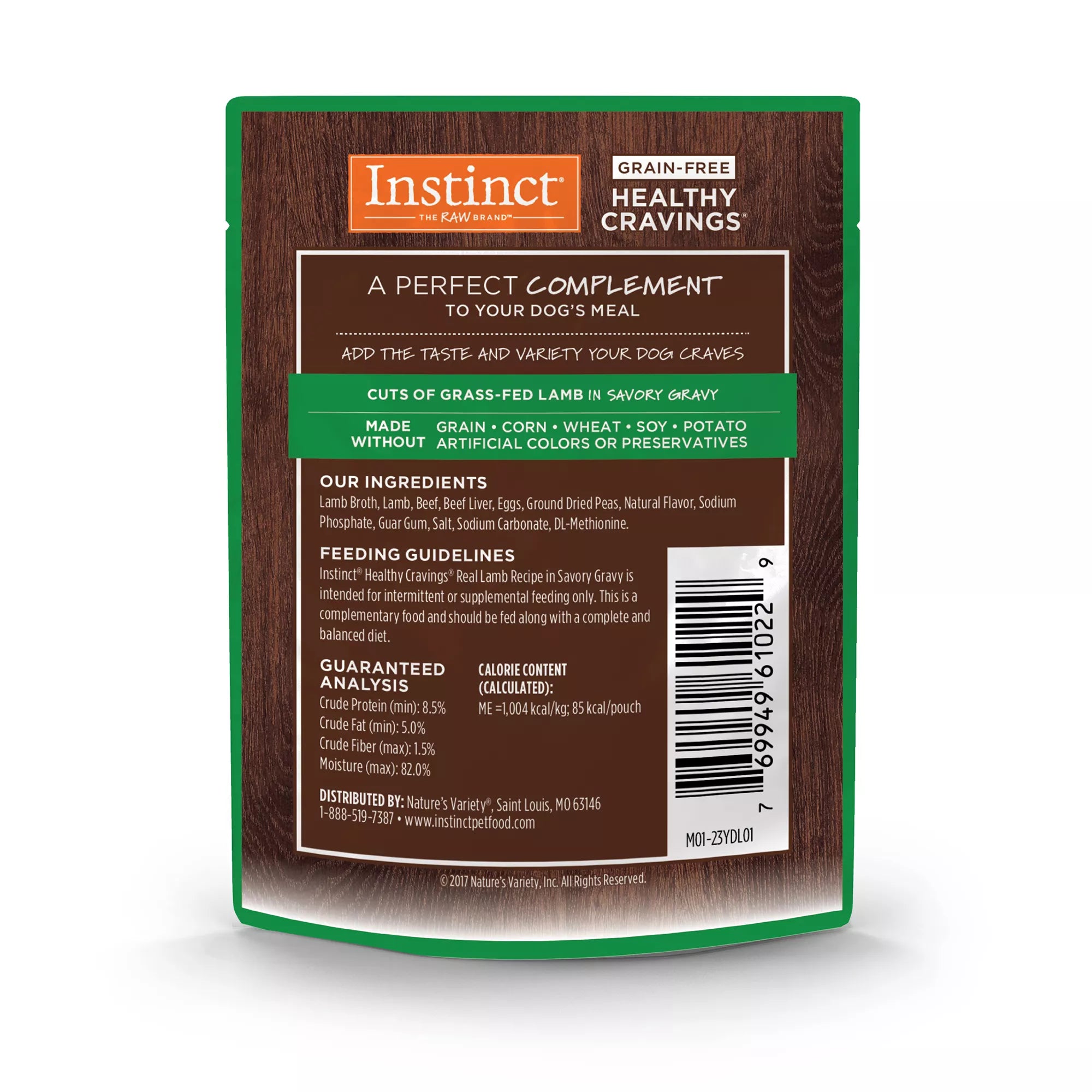 Instinct Healthy Cravings All Life Stages Dog Food Topper - Grain-Free Pet Food, Lamb