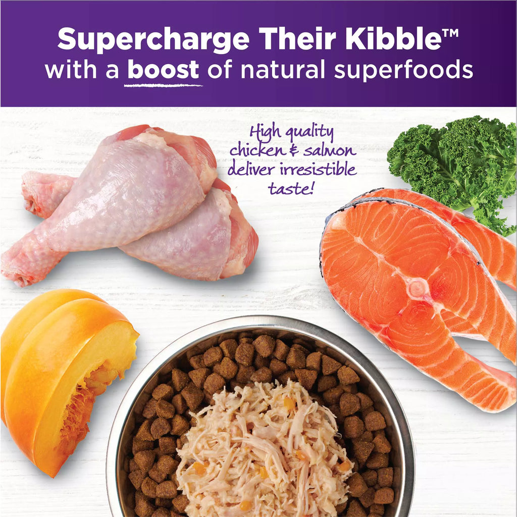 Wellness Bowl Boosters Simply Shreds All Life Stage Dog Food Topper - Grain-Free Pet Food, Chicken & Salmon