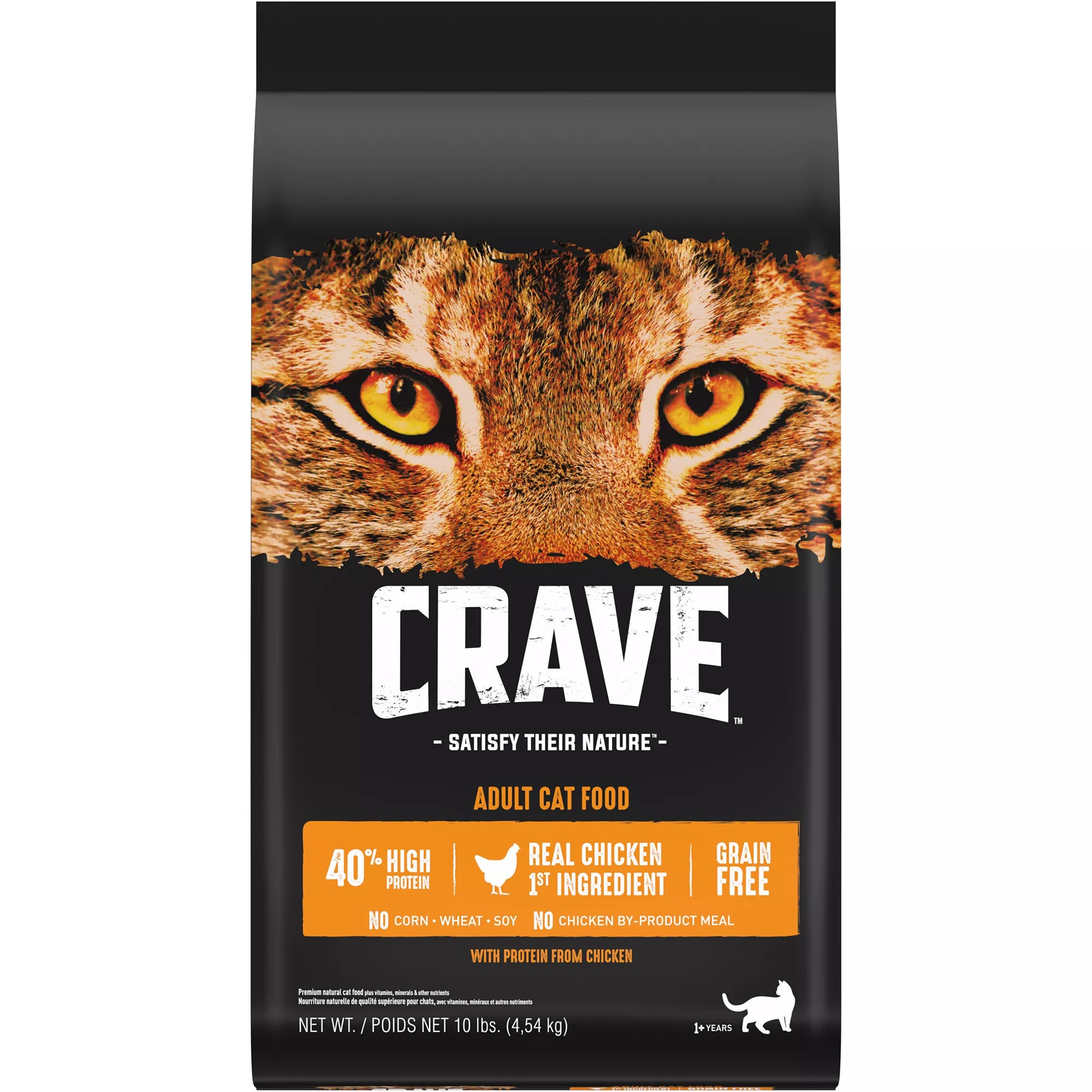 Crave High Protein Adult Dry Cat Food - Grain-Free Pet Food, Chicken