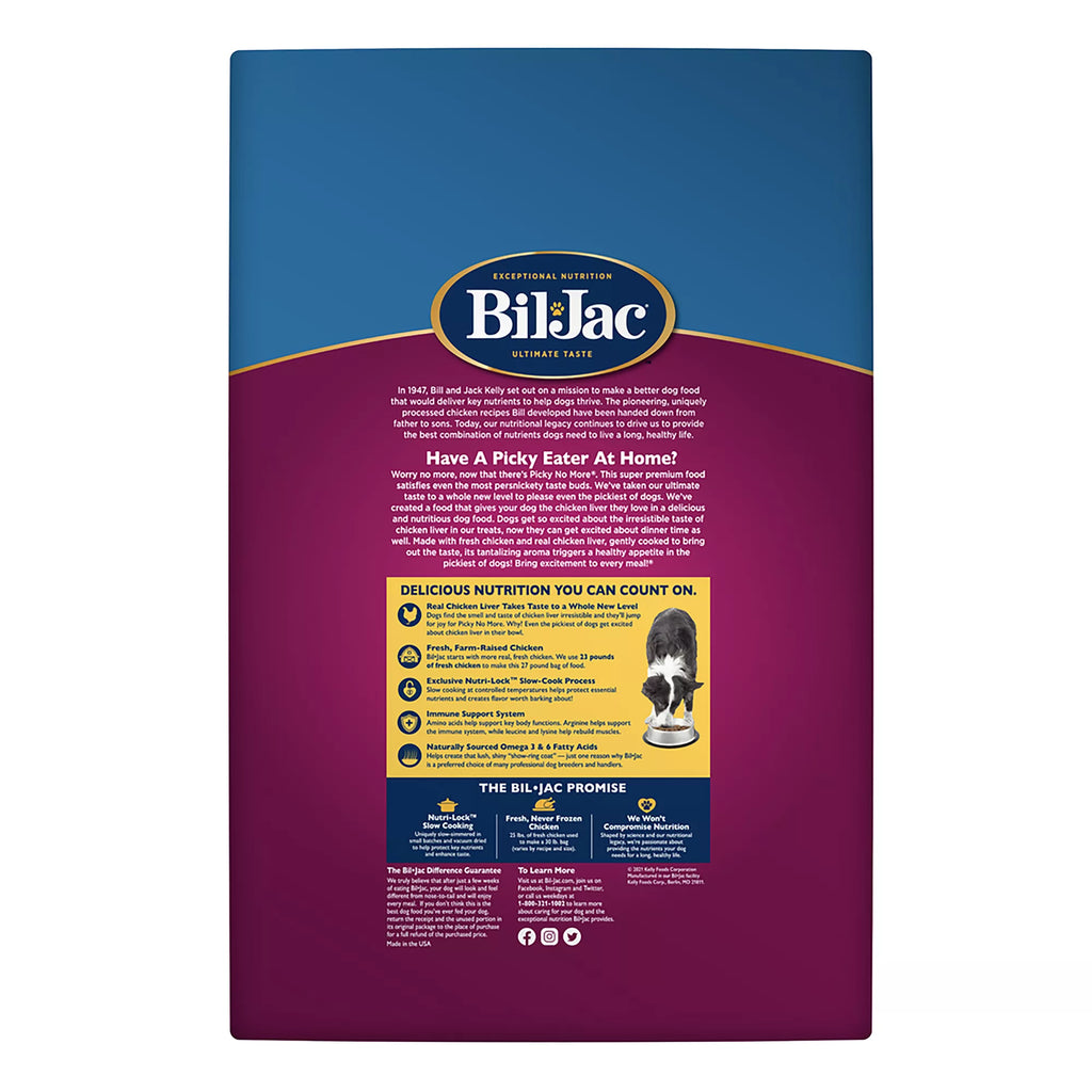 Bil-Jac Picky No More Medium & Large Breed Adult Dog Food - Dry - Chicken