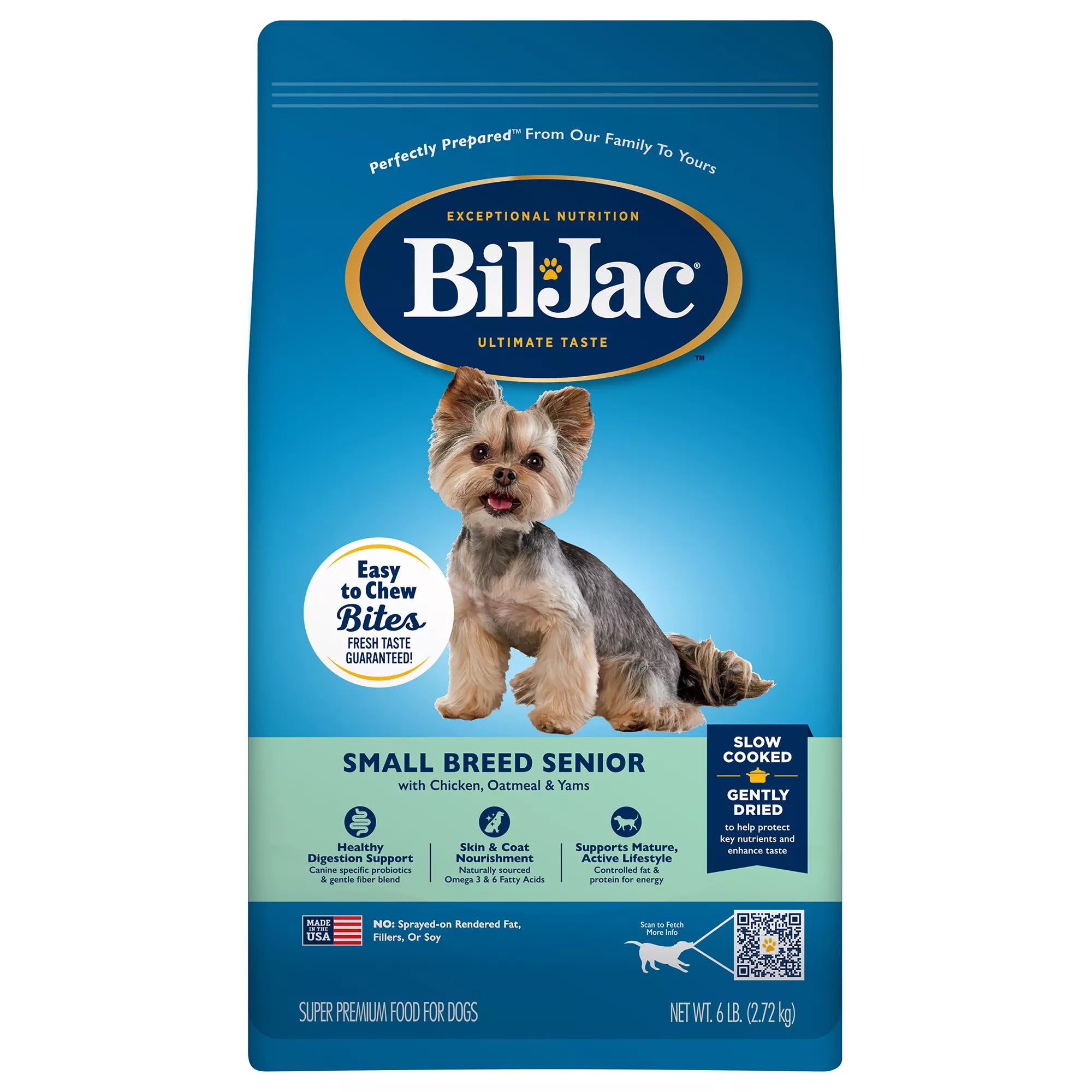 Bil-Jac Small Breed Senior Dry Dog Food - Chicken