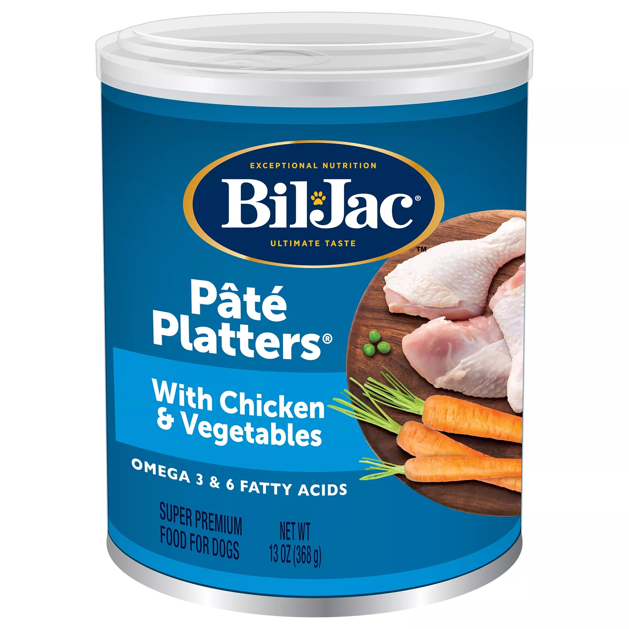 Bil-Jac Pate Platters Adult Wet Dog Food - Grain-Free Pet Food, Gluten Free, 13 Oz.