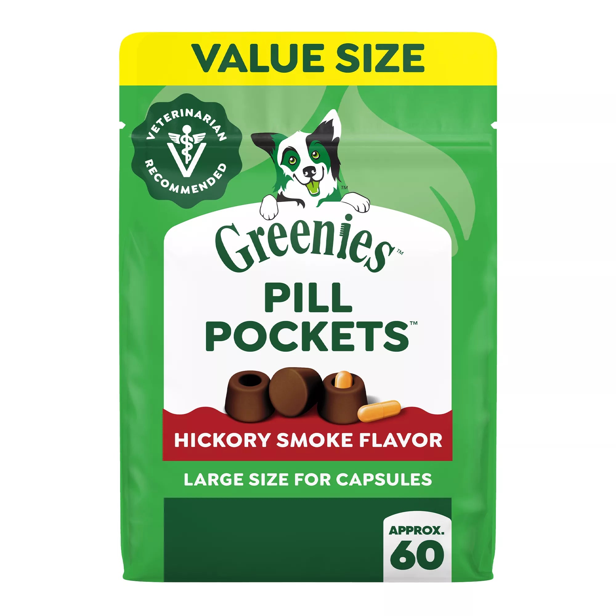 Greenies Pill Pockets Dog Treats for Capsules - Hickory Smoke
