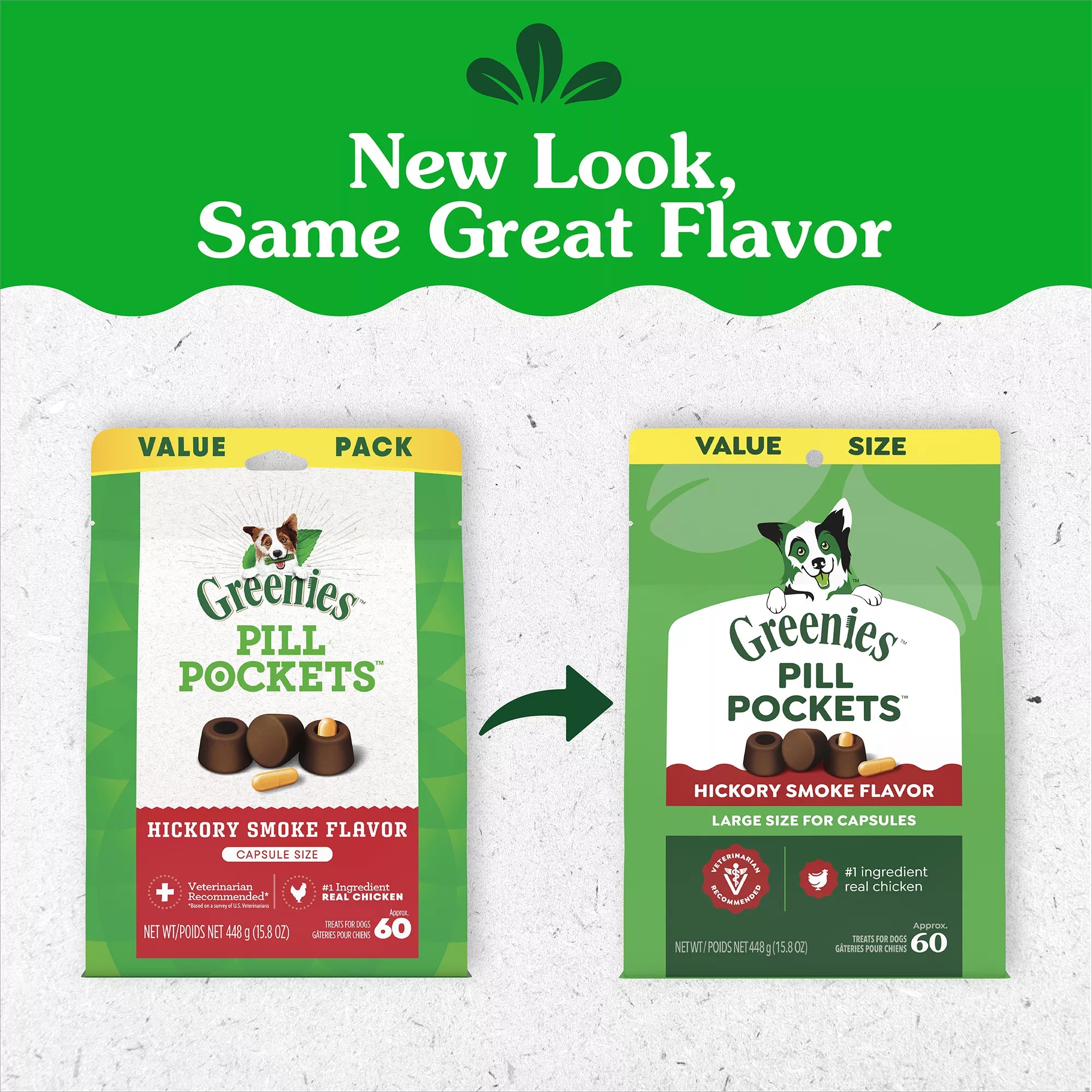 Greenies Pill Pockets Dog Treats for Capsules - Hickory Smoke