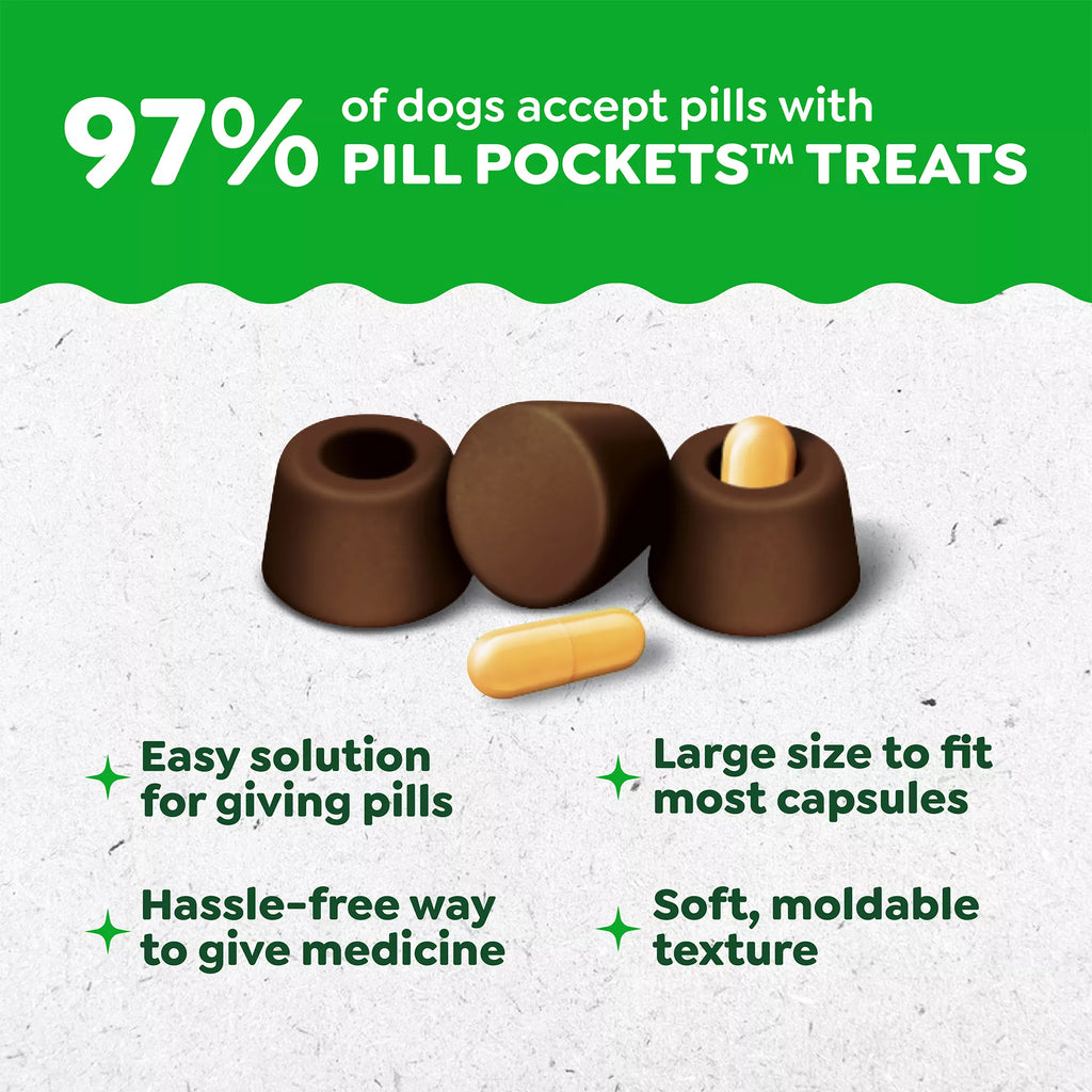 Greenies Pill Pockets Dog Treats for Capsules - Hickory Smoke