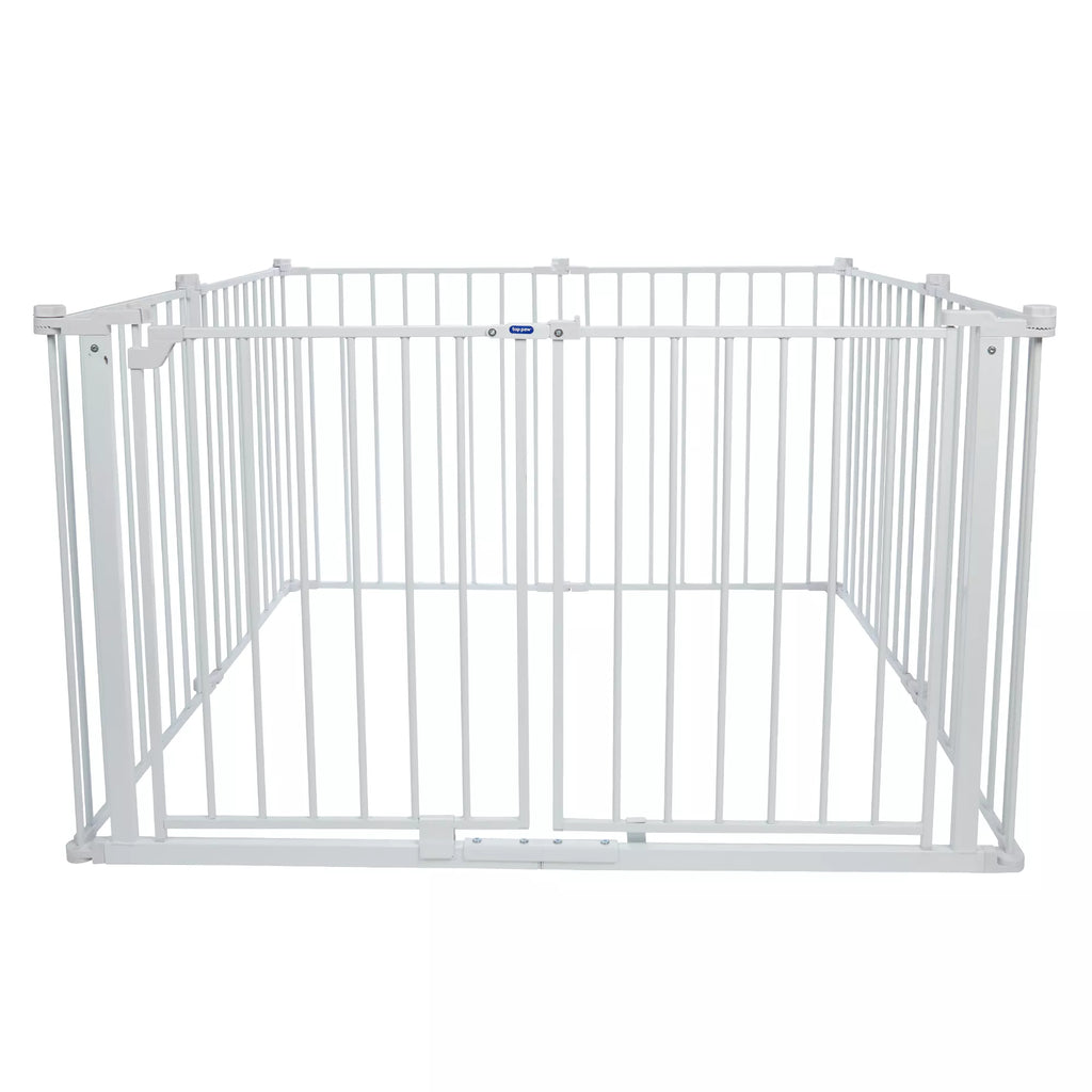 Top Paw 2-in-1 Double Door Pet Gate & Pen