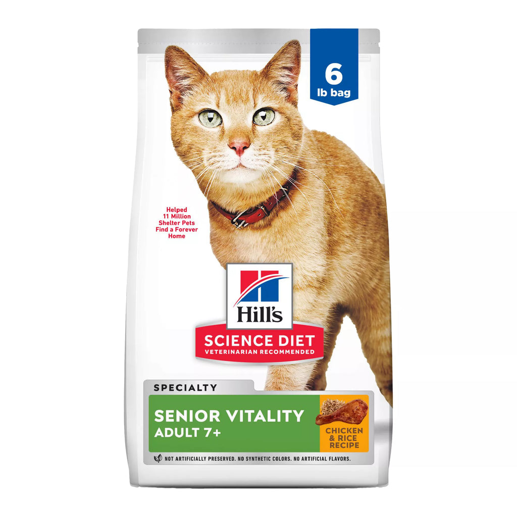 Hill's Science Diet Senior Vitality Adult Senior 7+ Dry Cat Food - Chicken