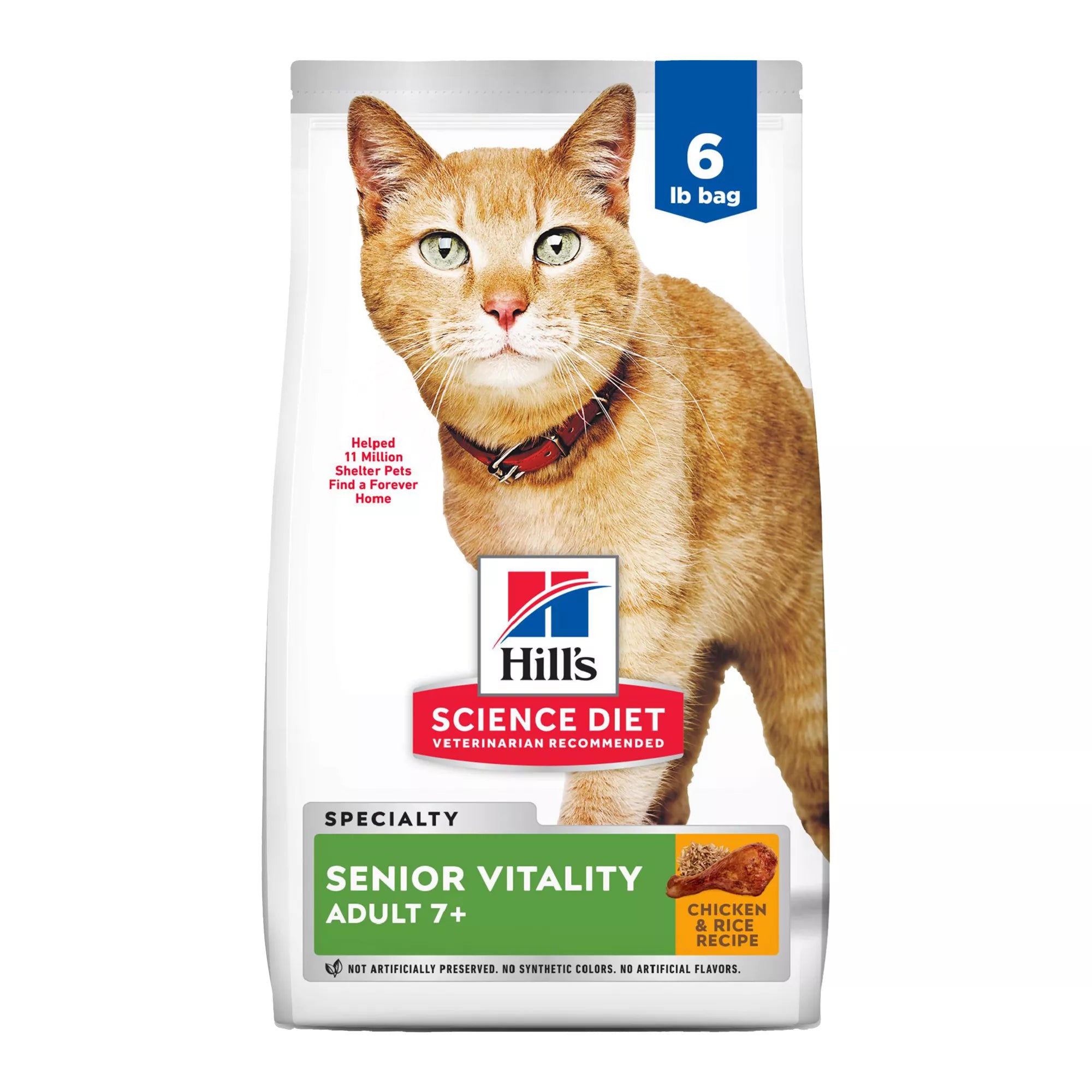 Hill's Science Diet Senior Vitality Adult Senior 7+ Dry Cat Food - Chicken
