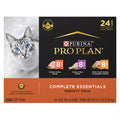 Purina Pro Plan Complete Essentials Wet Cat Food - Adult - Pet Food Variety Pack, 24 CT, 72 OZ