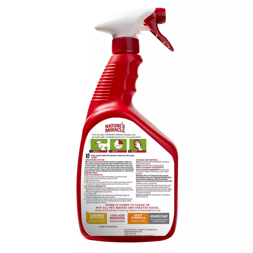 Nature's Miracle Advanced Stain and Odor Eliminator for Dogs