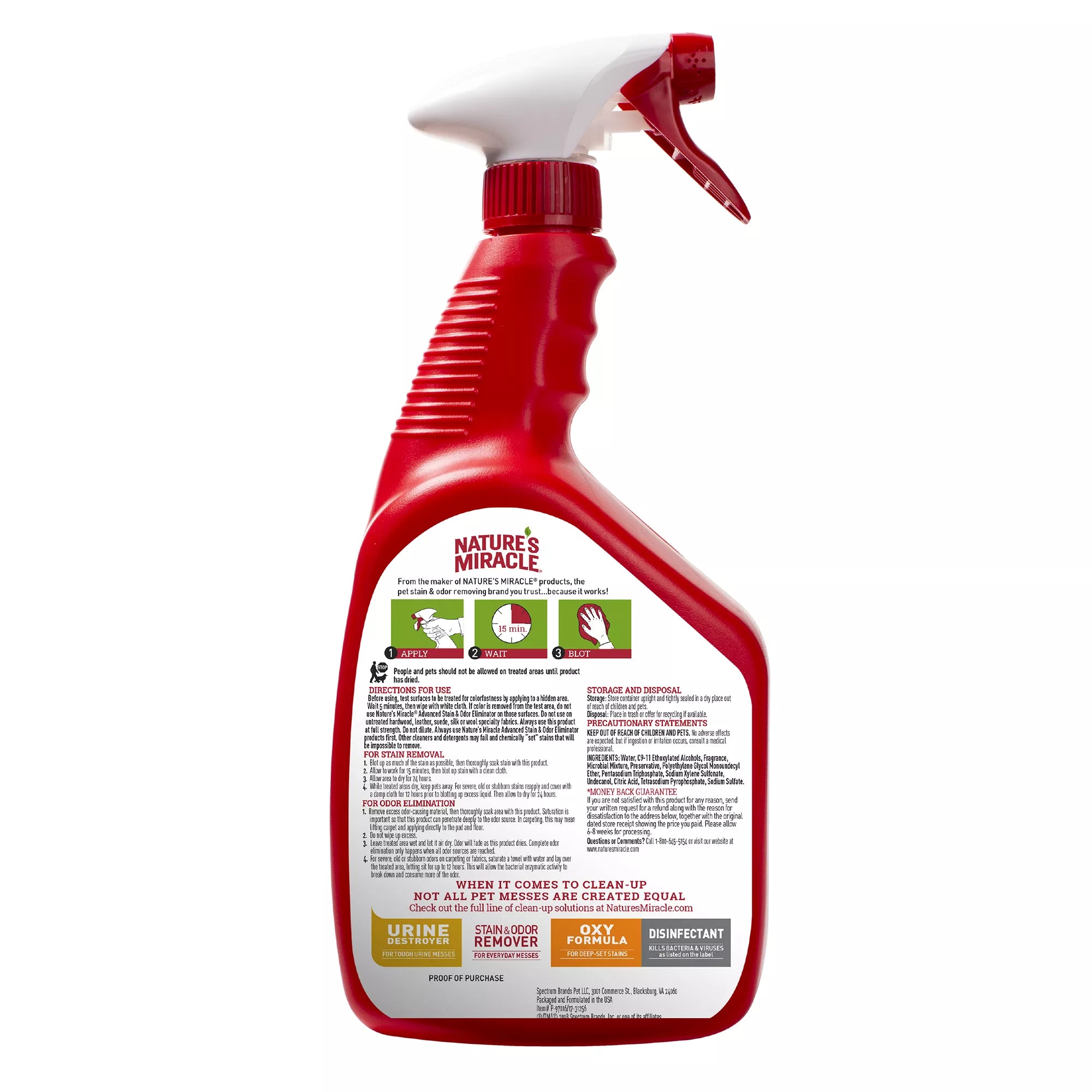 Nature's Miracle Advanced Stain and Odor Eliminator for Dogs