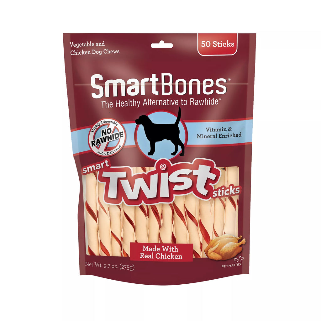 SmartBones Smart Twist Sticks Dog Treat - Chicken