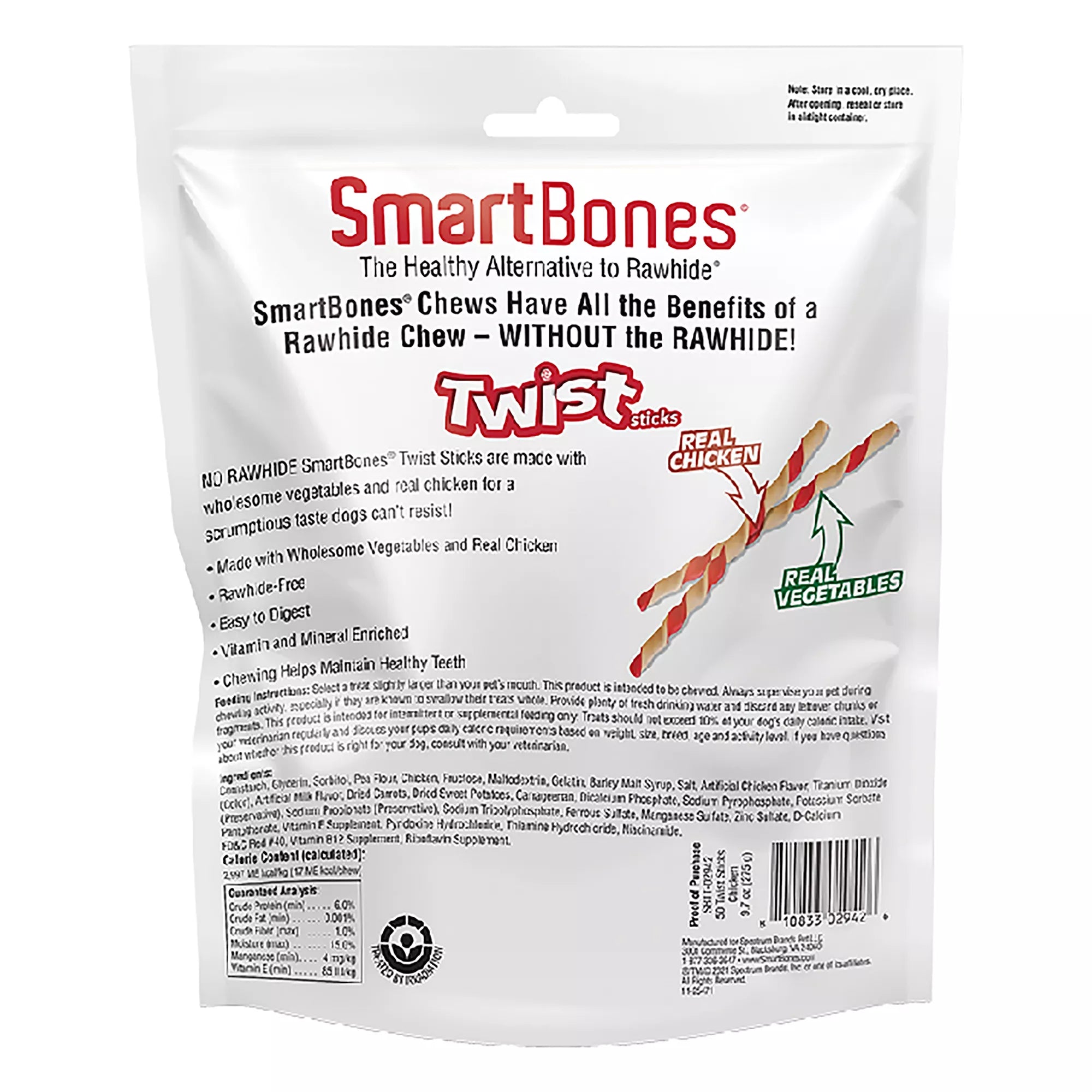 SmartBones Smart Twist Sticks Dog Treat - Chicken