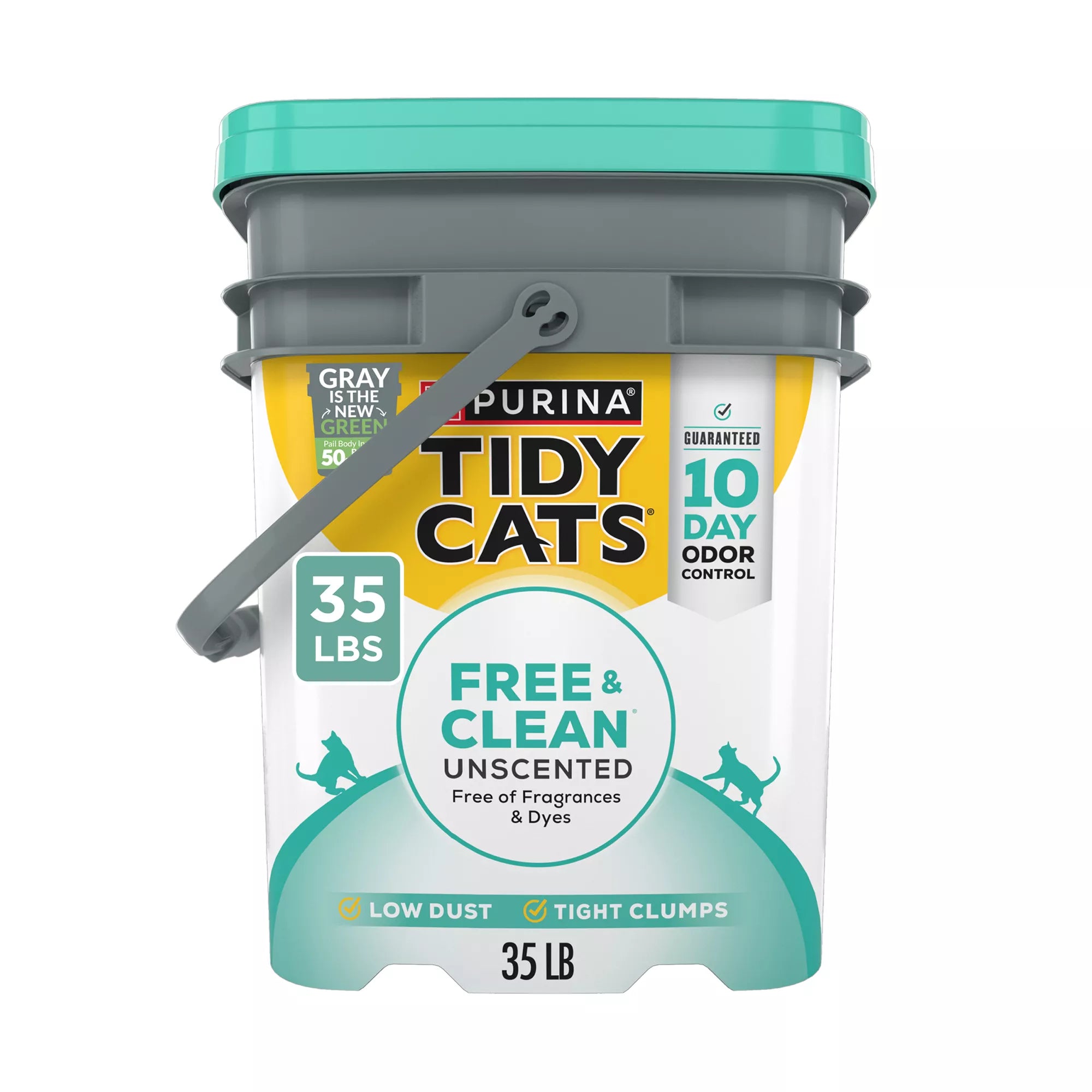 Purina Tidy Cats Free & Clean Multi-Cat Clumping Cat Litter - Unscented Pet Litter, Low Dust Litter