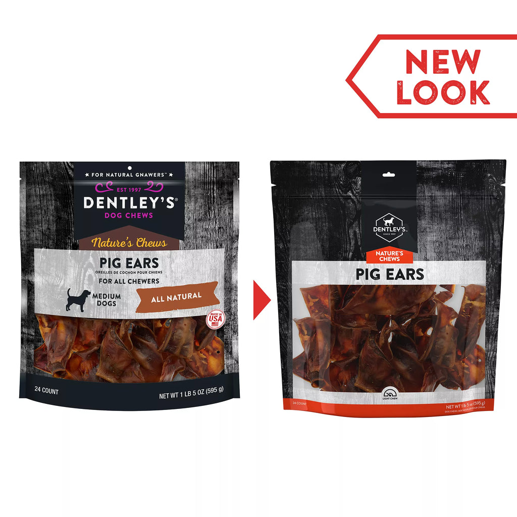 Dentley's Nature's Chews Full Pig Ear Dog Chew