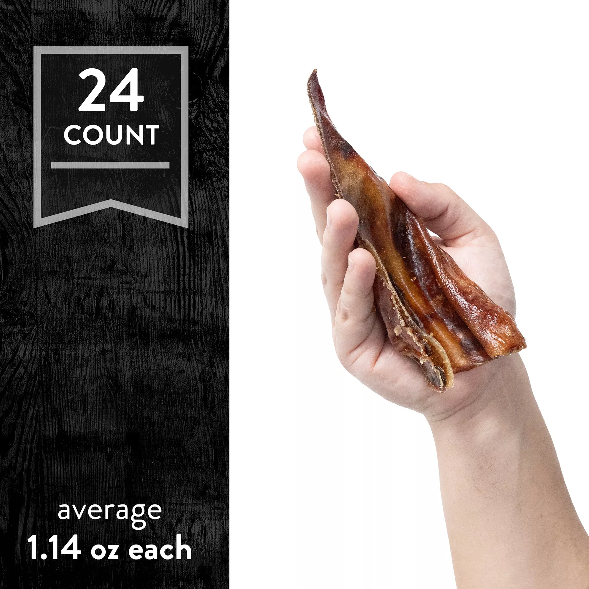 Dentley's Nature's Chews Full Pig Ear Dog Chew