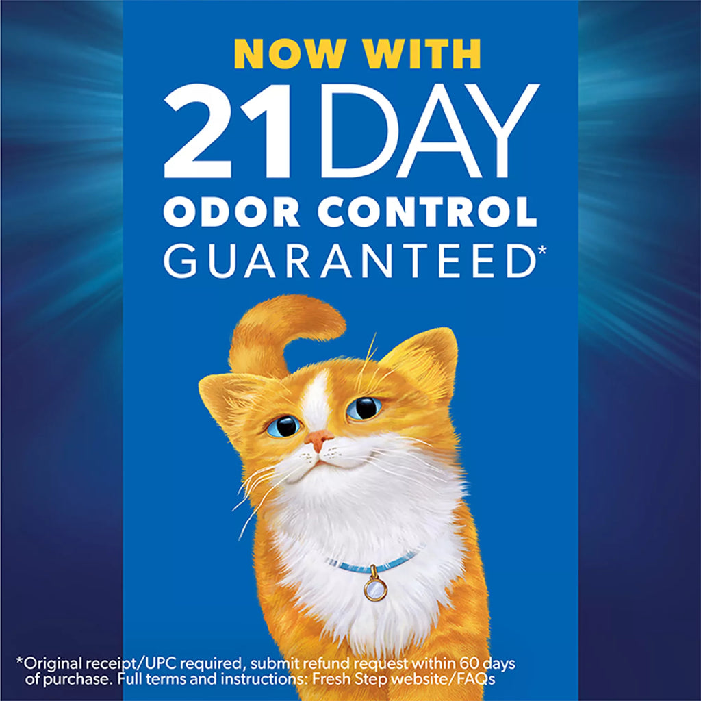 Fresh Step Clean Paws with Febreze Multi-Cat Clumping Cat Litter - Scented, Low Dust Litter
